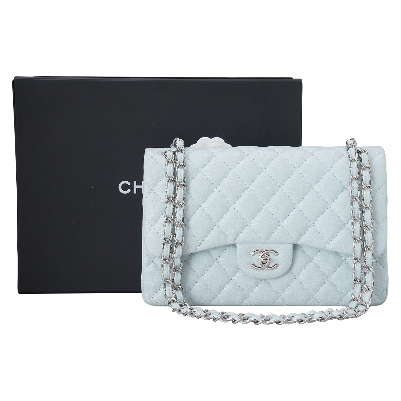 CHANEL(USED)샤넬 A58600 캐비어 클래식 라지 플랩백