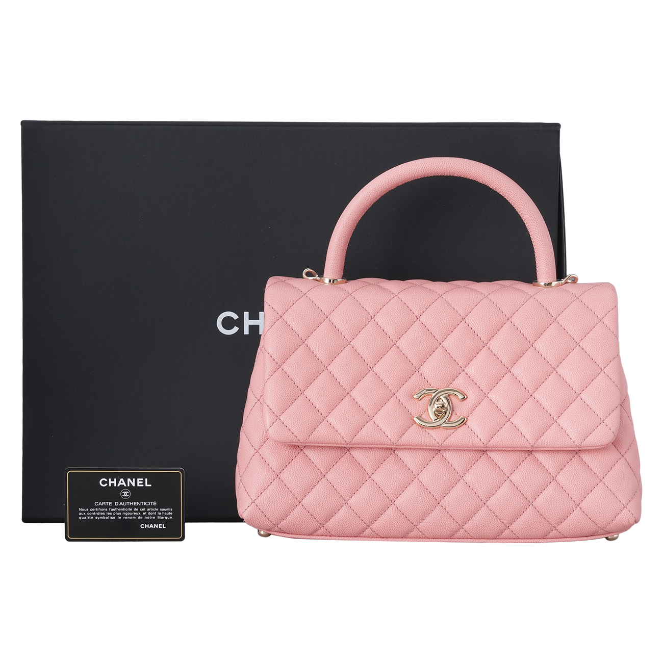 CHANEL(USED)샤넬 캐비어 코코핸들 미듐