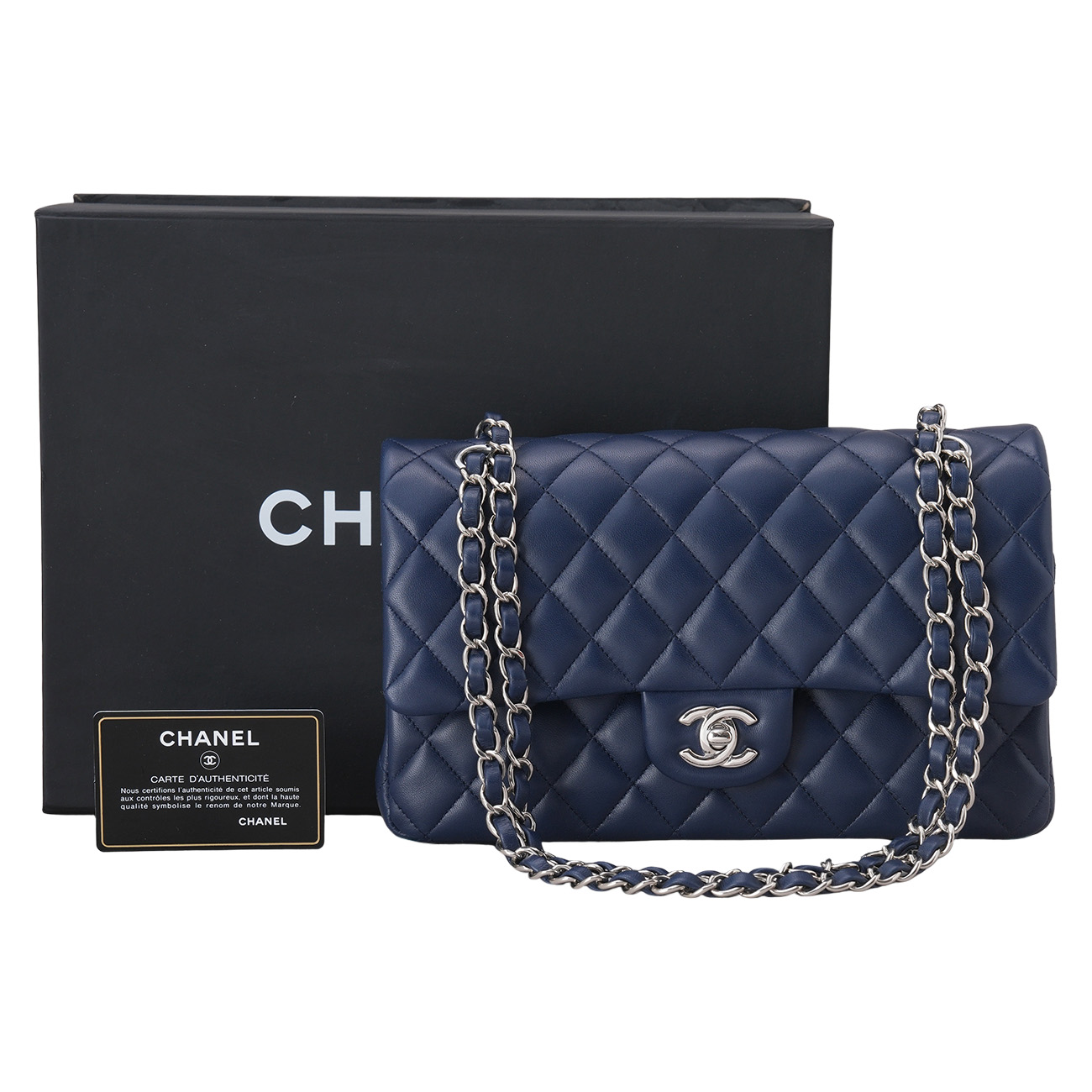 CHANEL(USED)샤넬 램스킨 클래식 미듐 플랩백