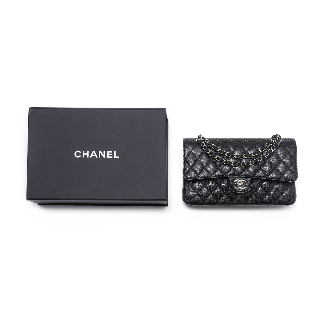 CHANEL(USED)샤넬 캐비어 클래식 미듐 플랩백
