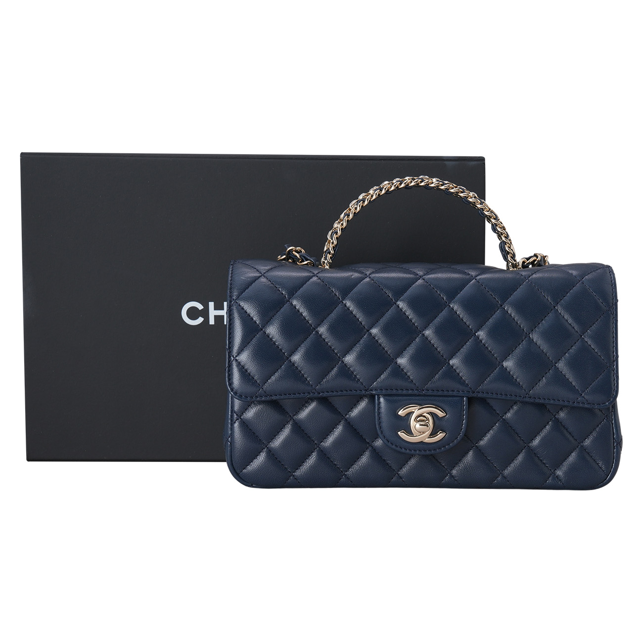 CHANEL(USED)샤넬 시즌 탑핸들 체인 크로스백