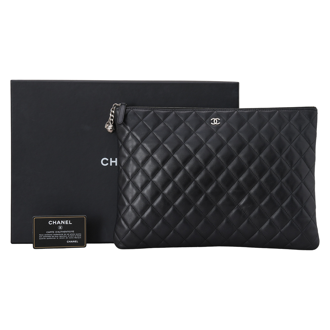 CHANEL(USED)샤넬 시즌 참 클래식 클러치 라지