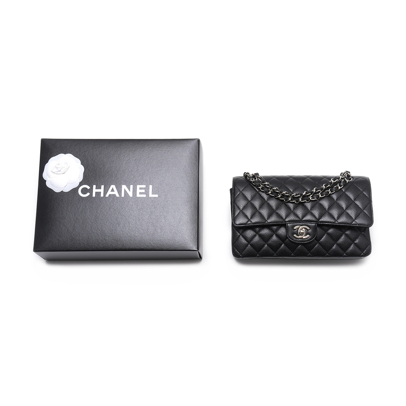 CHANEL(USED)샤넬 캐비어 클래식 미듐 플랩백