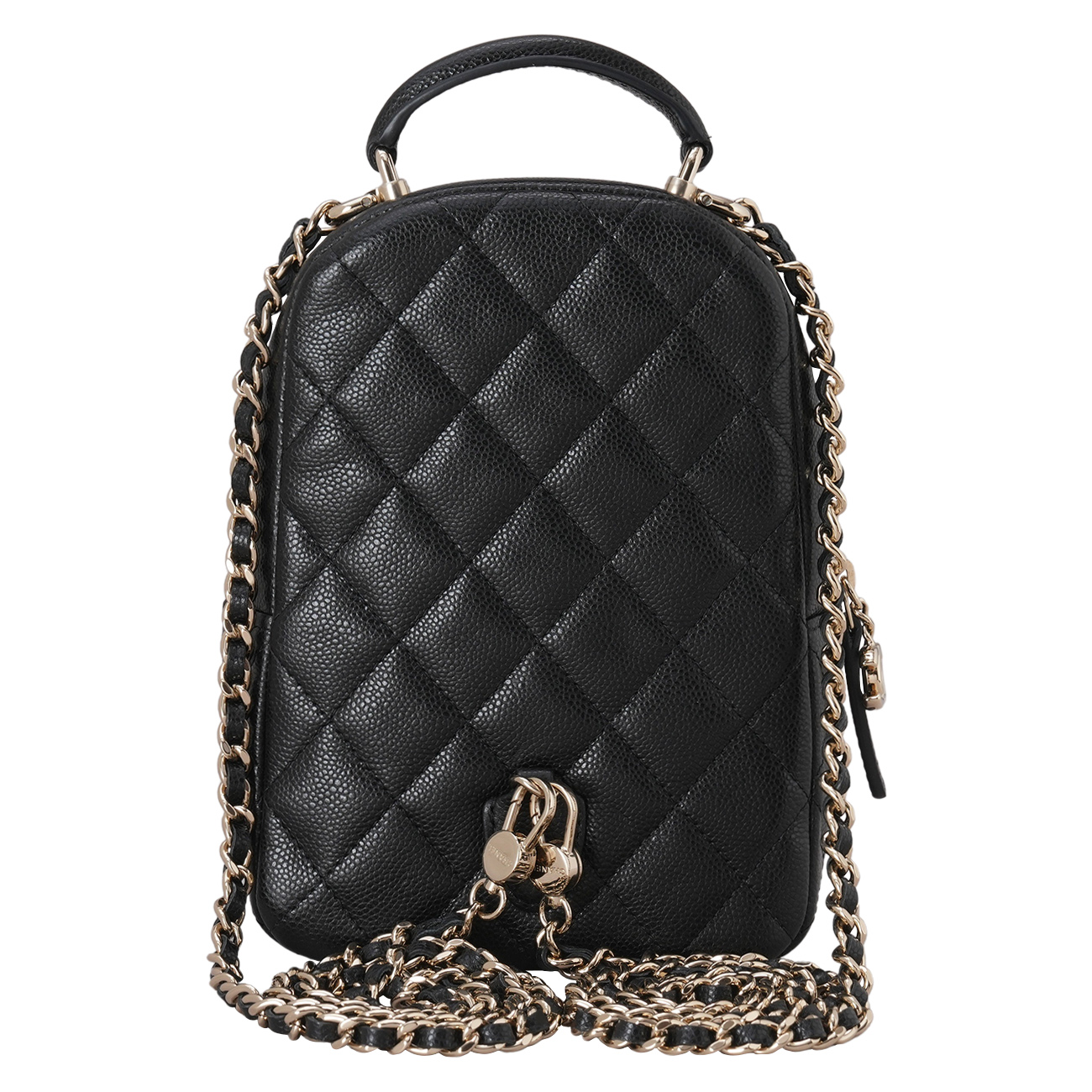 CHANEL(USED)샤넬 AP3753 크루즈 캐비어 탑핸들 미니 백팩