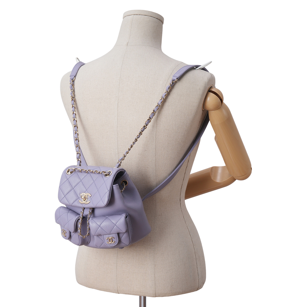CHANEL(USED)샤넬 AS3787 캐비어 투포켓 듀마 백팩
