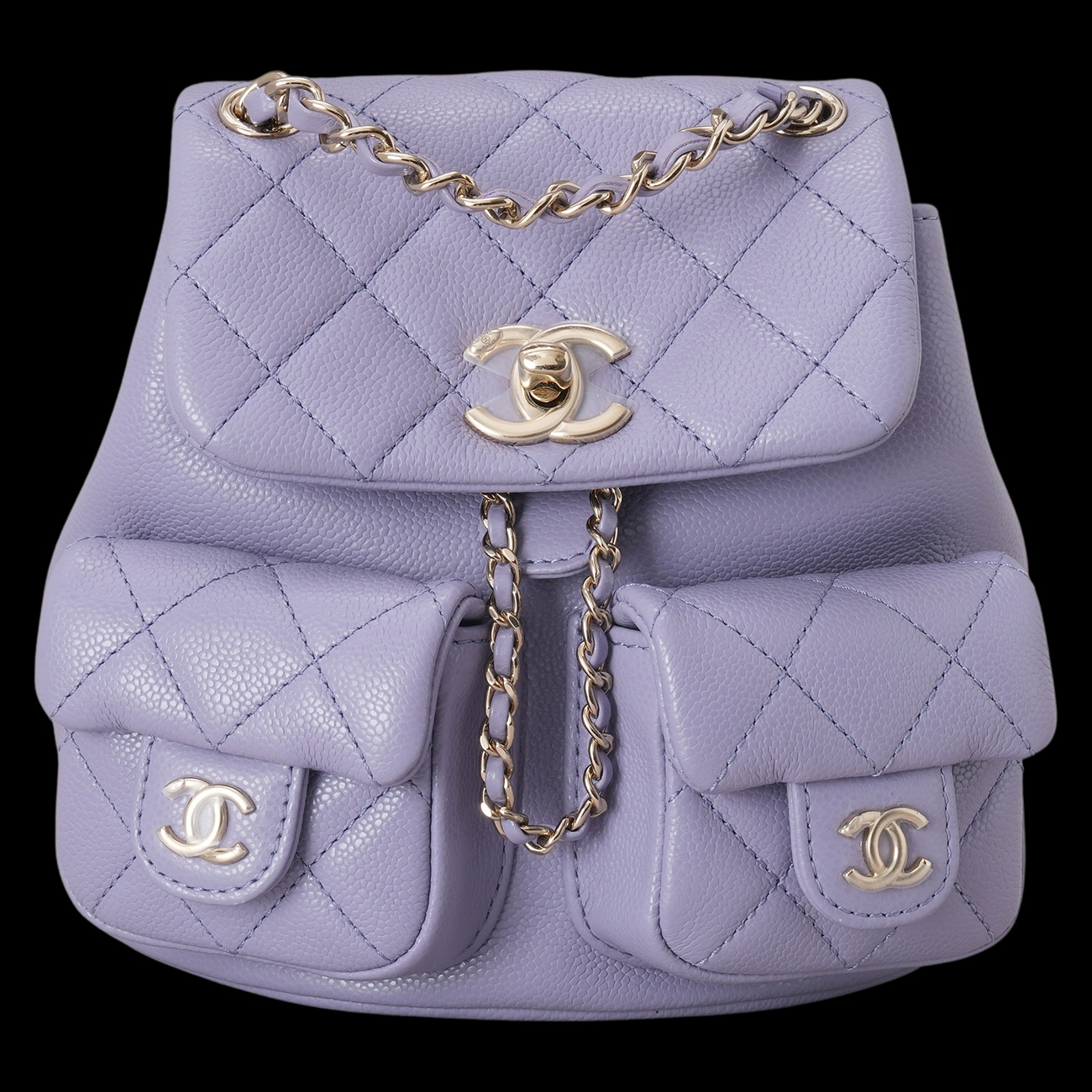 CHANEL(USED)샤넬 AS3787 캐비어 투포켓 듀마 백팩