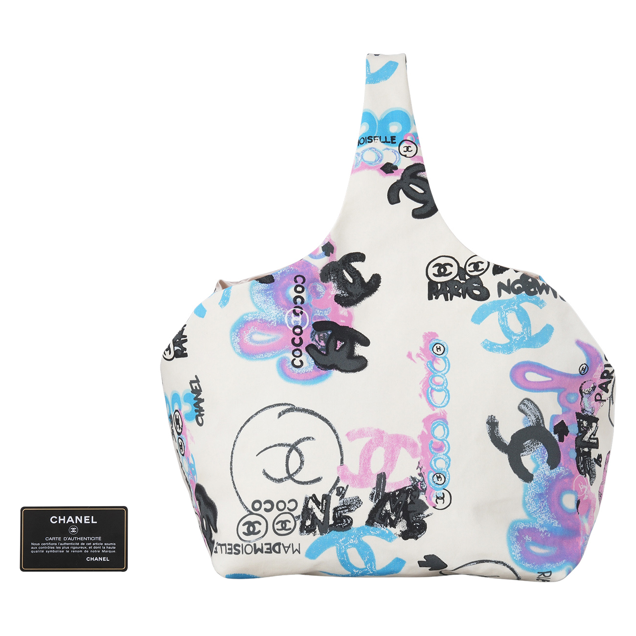 CHANEL(USED)샤넬 시즌 패브릭 쇼퍼백