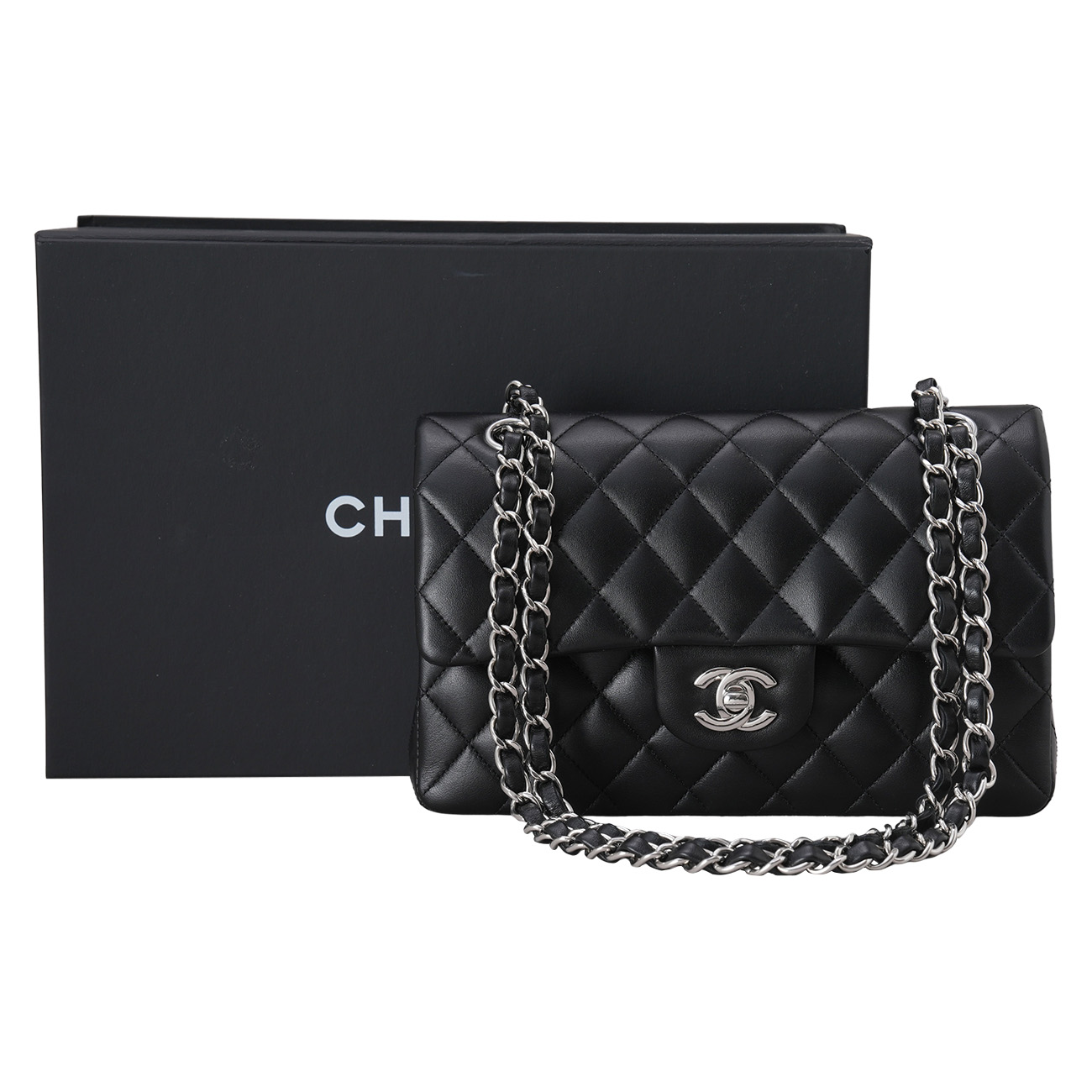 CHANEL(USED)샤넬 A01113 램스킨 클래식 스몰 체인 플랩백