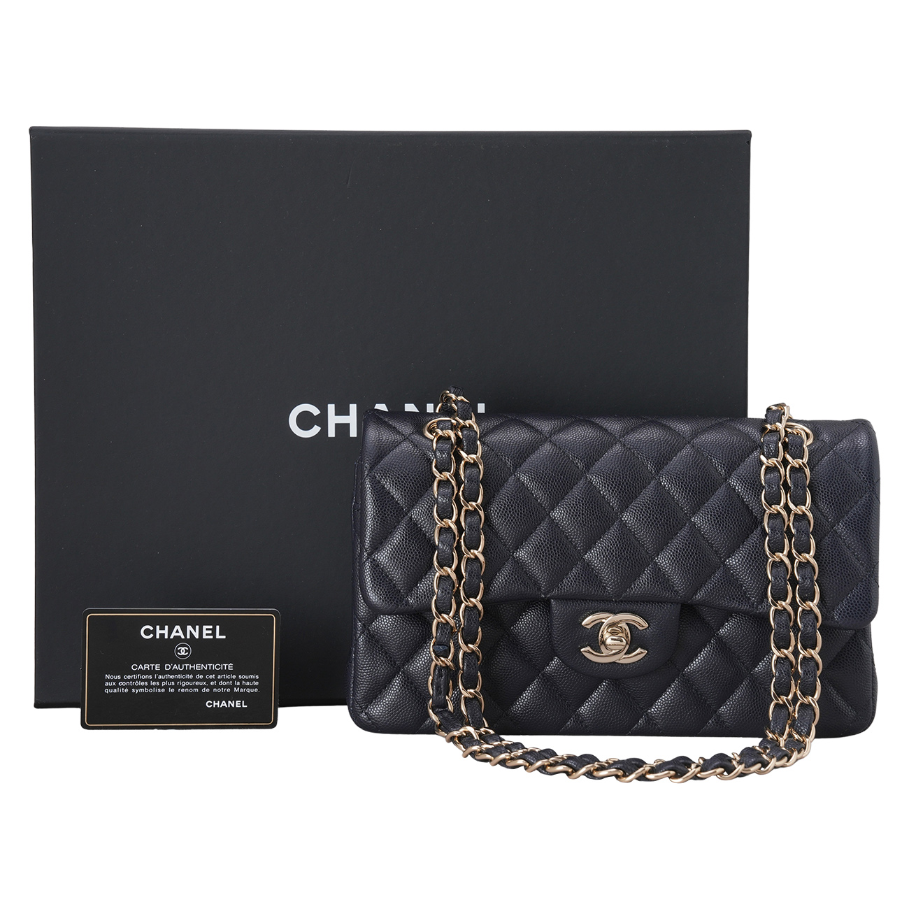 CHANEL(USED)샤넬 캐비어 클래식 스몰 플랩백