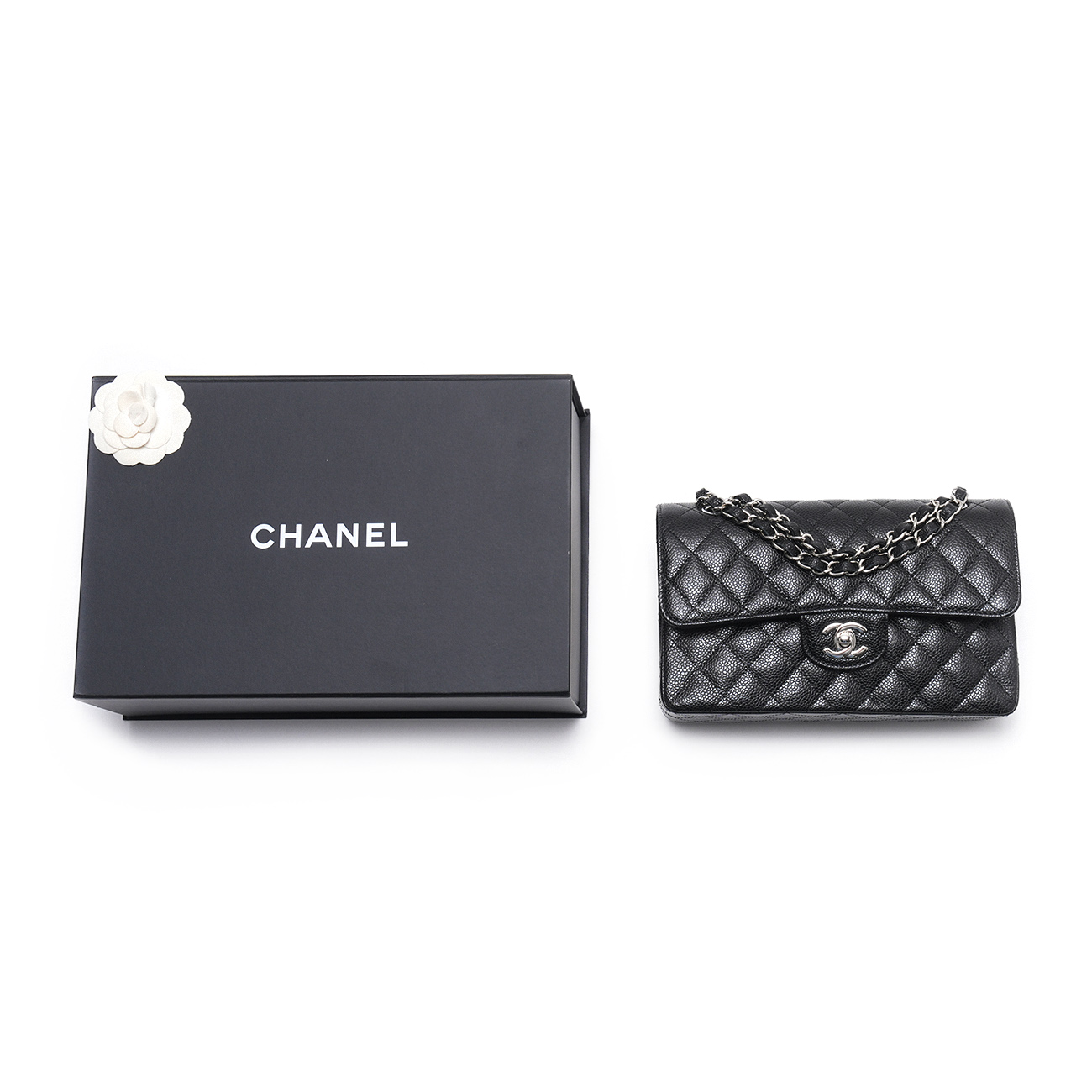 CHANEL(USED)샤넬 캐비어 클래식 스몰 플랩백