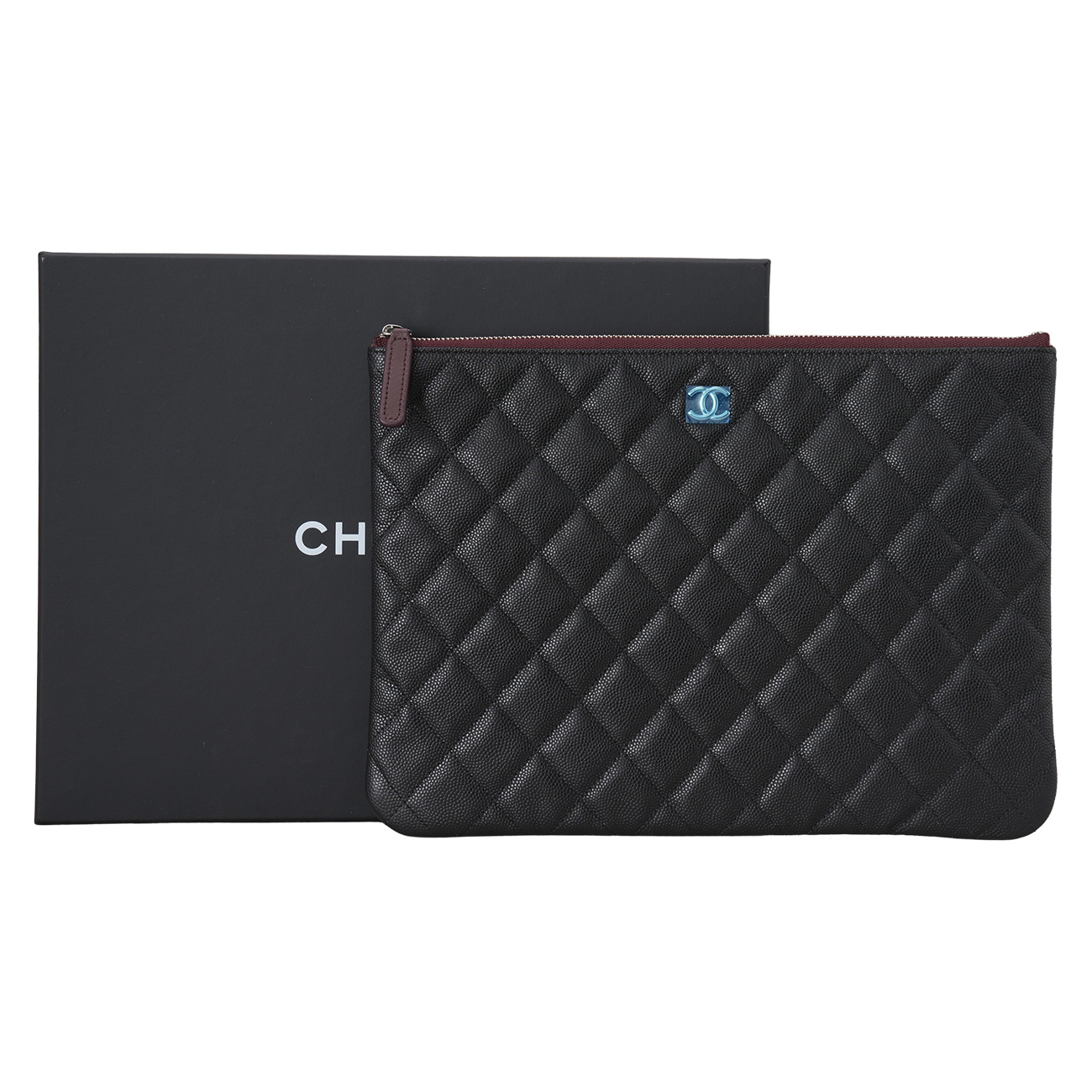 CHANEL(USED)샤넬 A82545 캐비어 클래식 클러치 뉴미듐