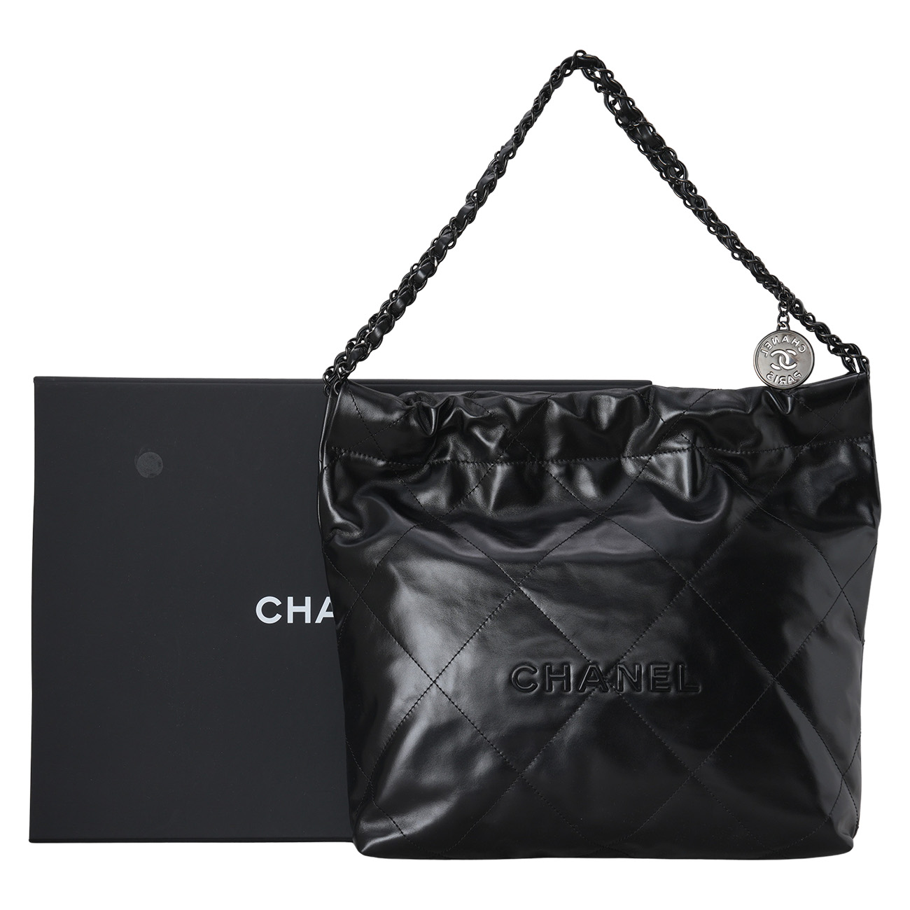 CHANEL(USED)샤넬 22백 스몰 올블랙