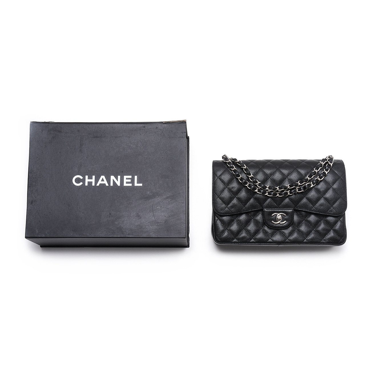 CHANEL(USED)샤넬 캐비어 클래식 점보 플랩백