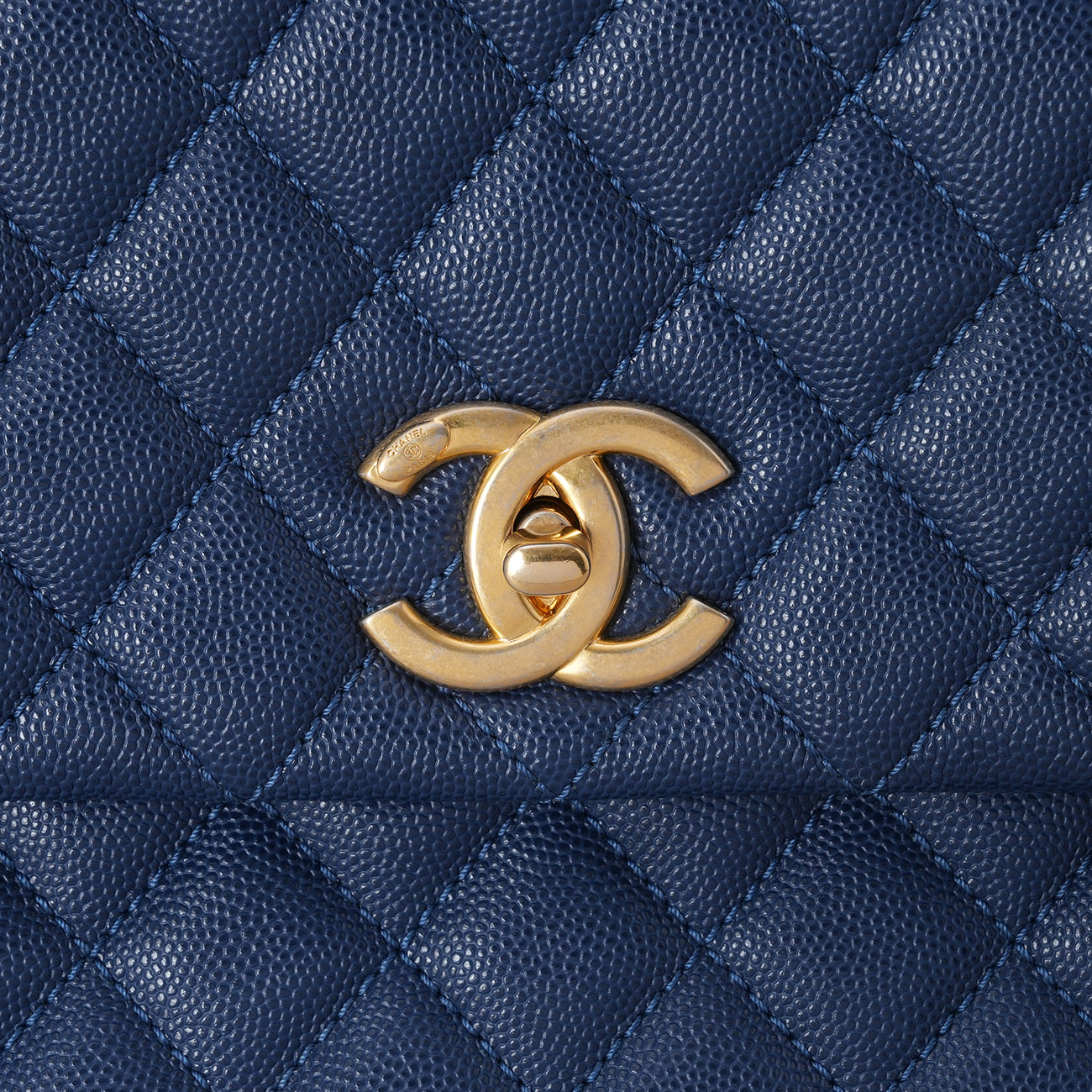 CHANEL(USED)샤넬 캐비어 코코핸들 라지 금장