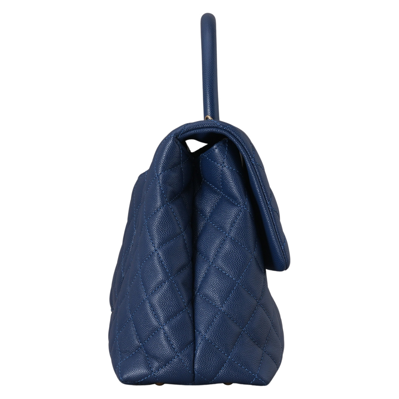 CHANEL(USED)샤넬 캐비어 코코핸들 라지 금장