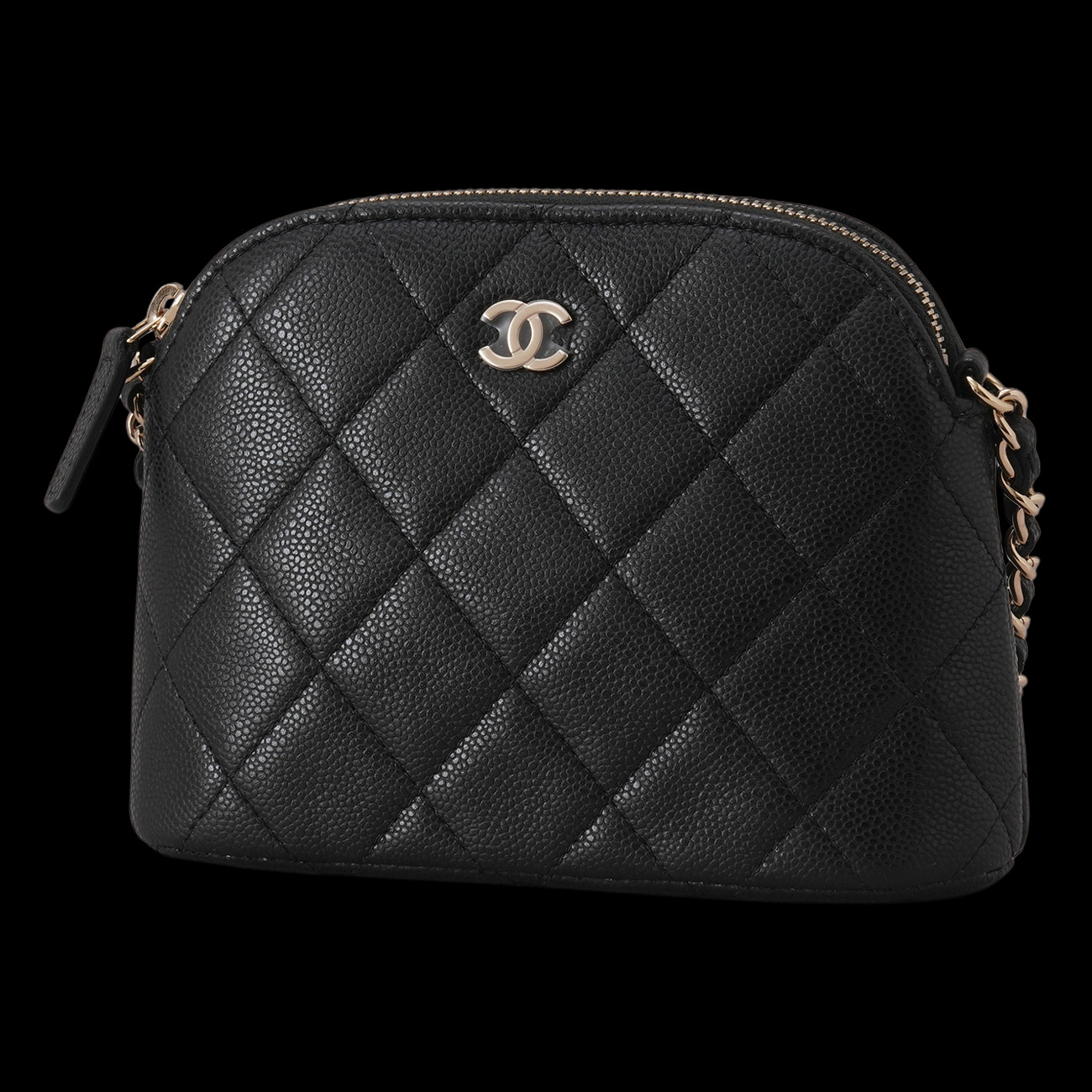 CHANEL(USED)샤넬 AP4000 캐비어 하프문 미니