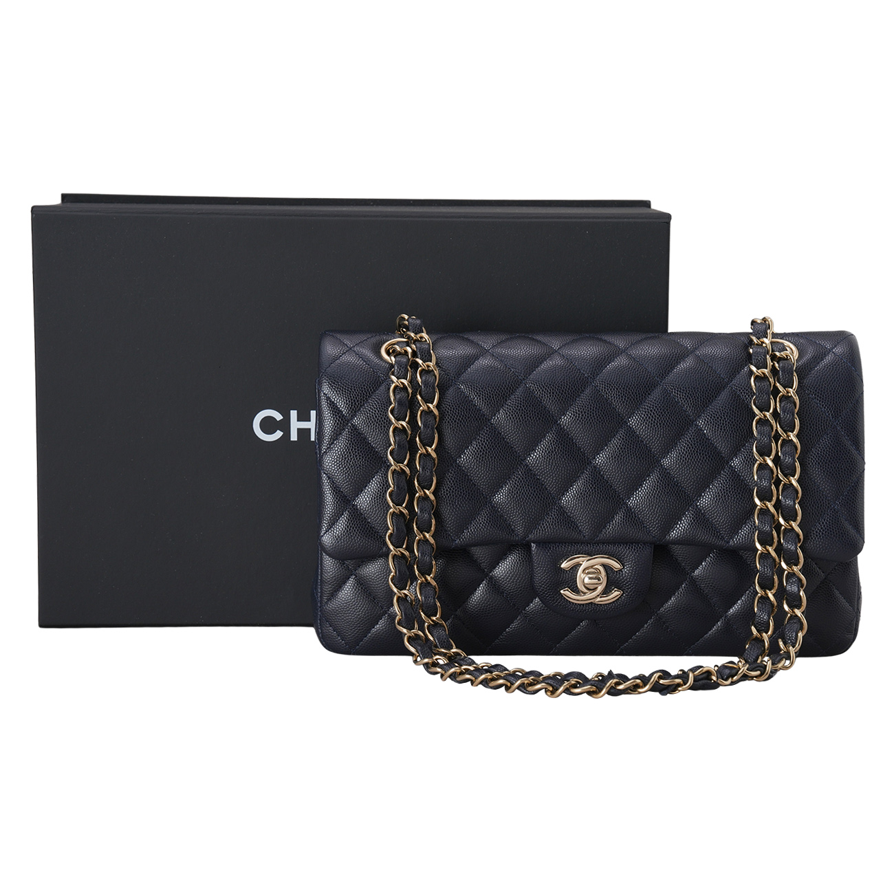 CHANEL(USED)샤넬 캐비어 클래식 미듐 플랩백