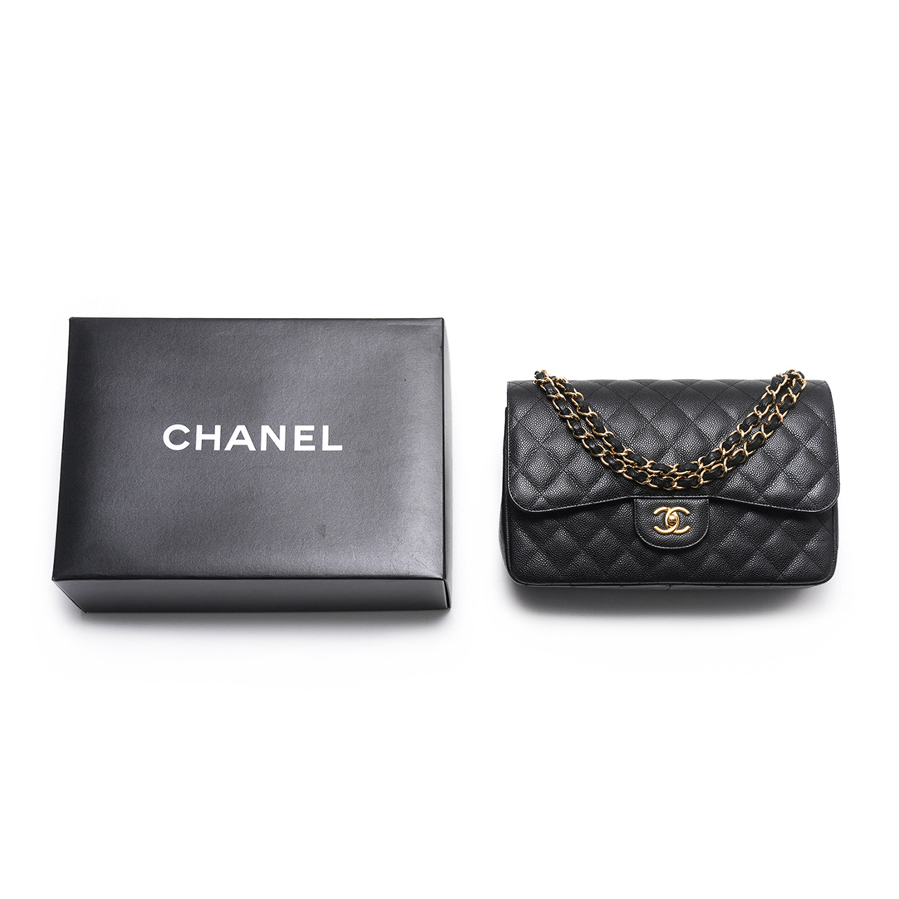 CHANEL(USED)샤넬 캐비어 클래식 점보 플랩백