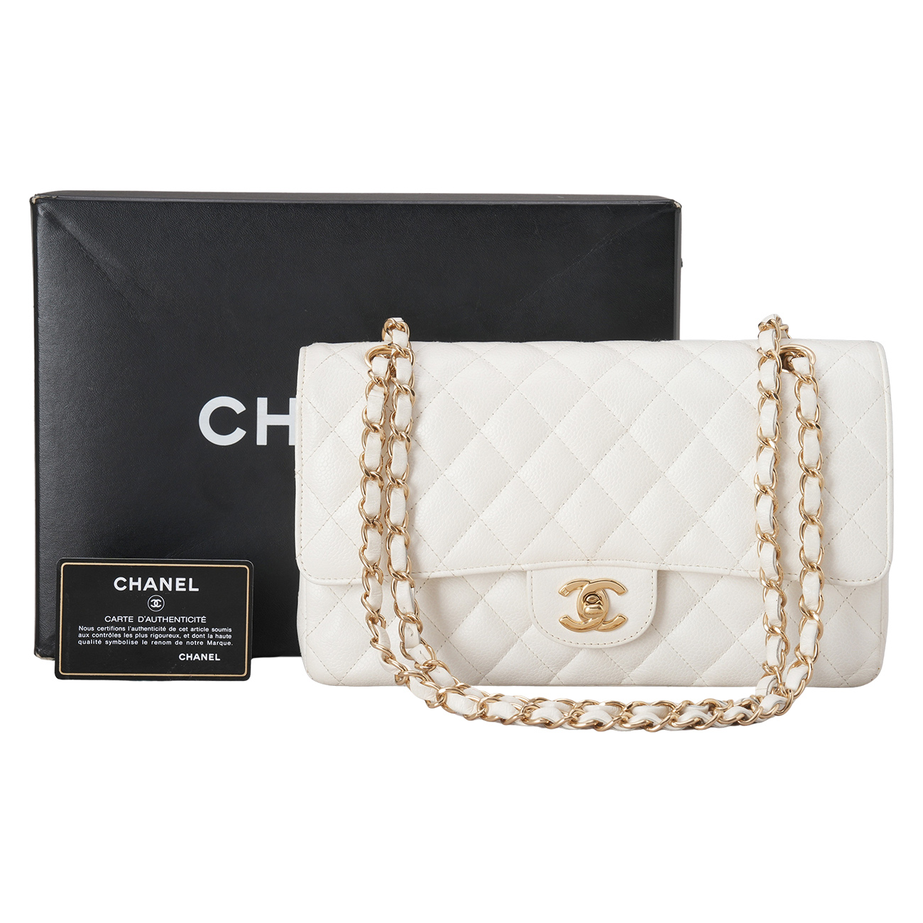CHANEL(USED)샤넬 캐비어 클래식 미듐 플랩백