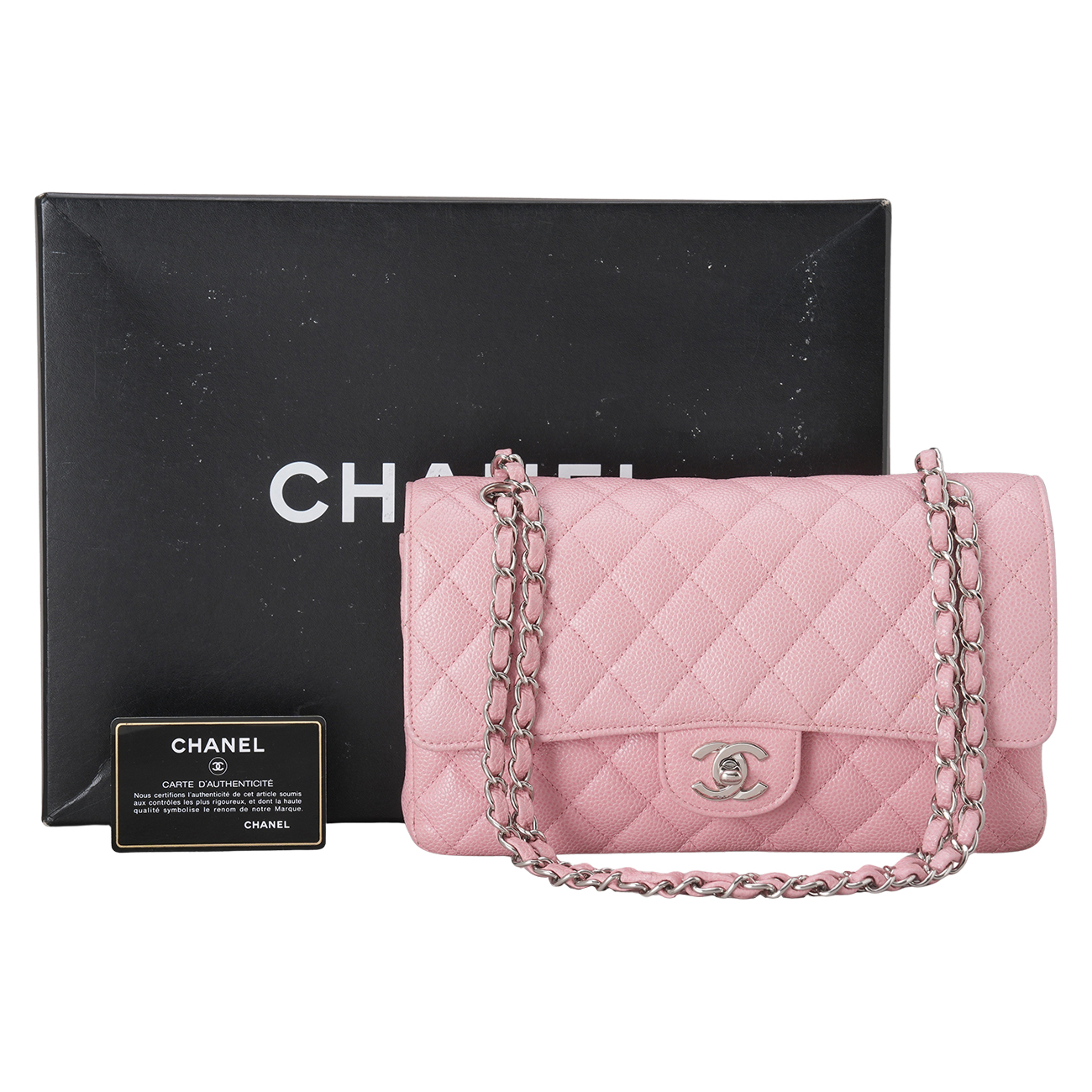 CHANEL(USED)샤넬 캐비어 클래식 미듐 플랩백