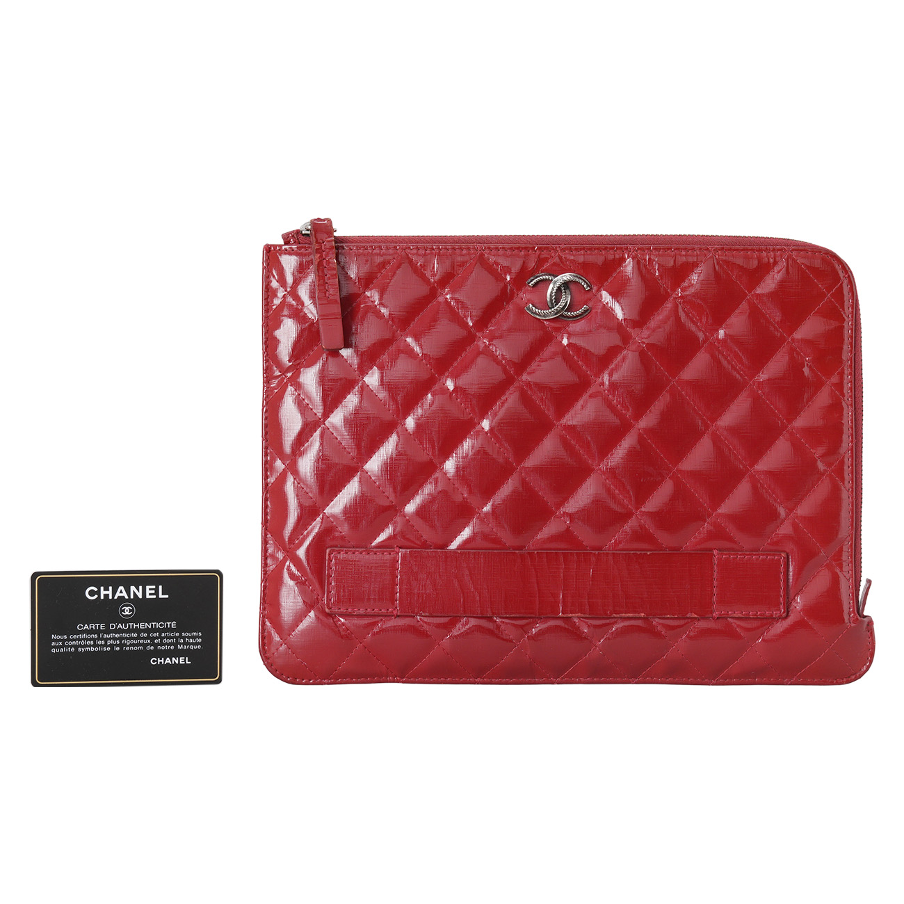 CHANEL(USED)샤넬 시즌 페이던트 클러치 뉴미듐
