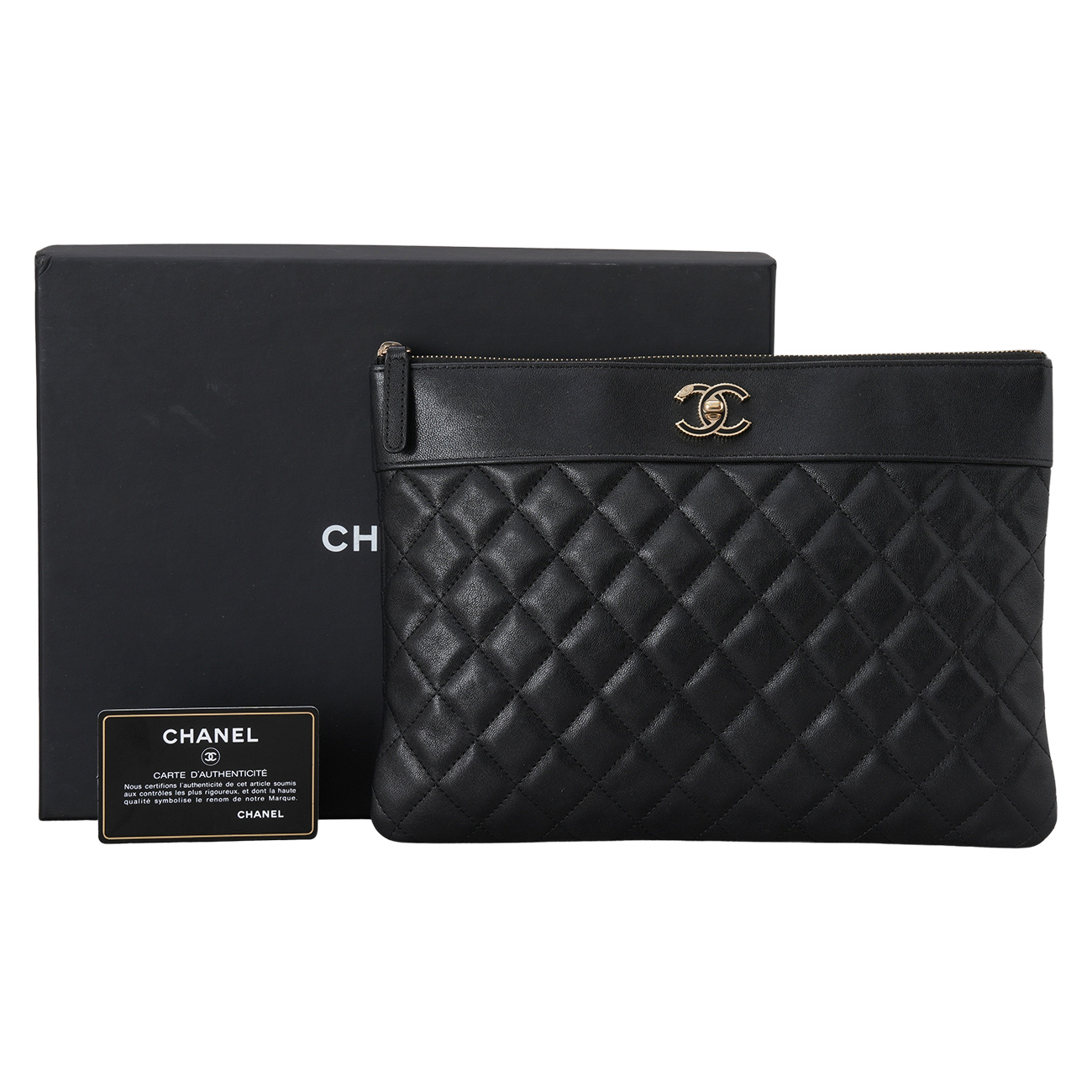 CHANEL(USED)샤넬 마드모아젤 클러치 뉴미듐