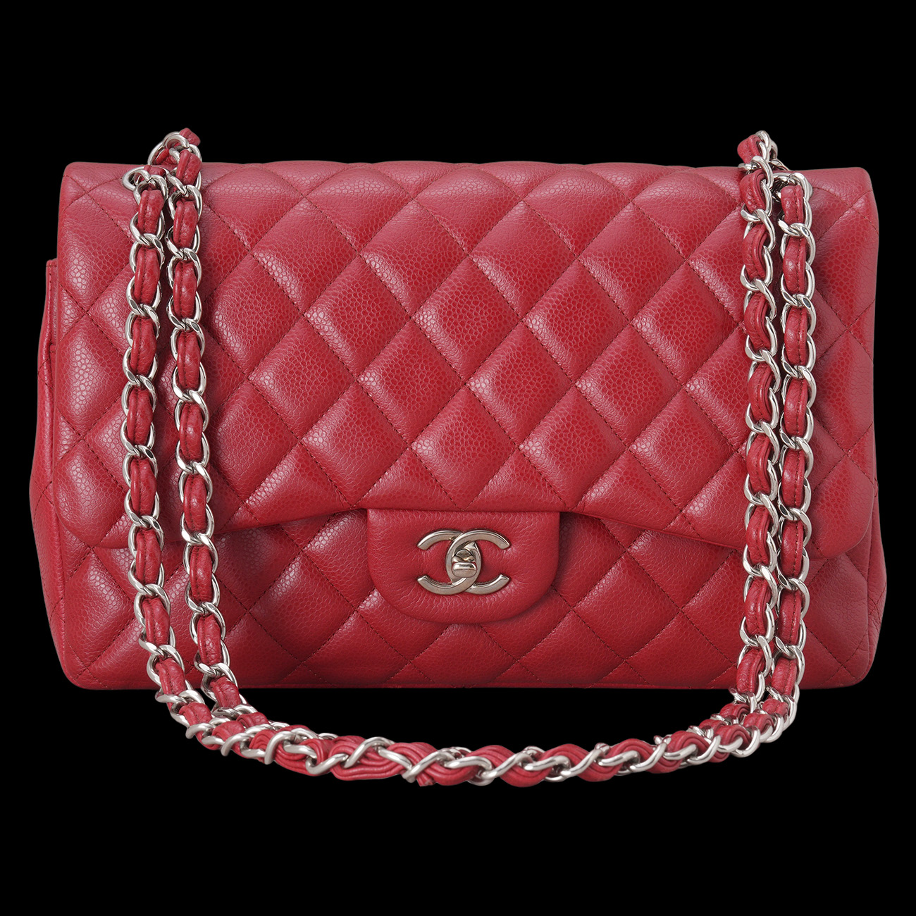 CHANEL(USED)샤넬 캐비어 클래식 라지 플랩백