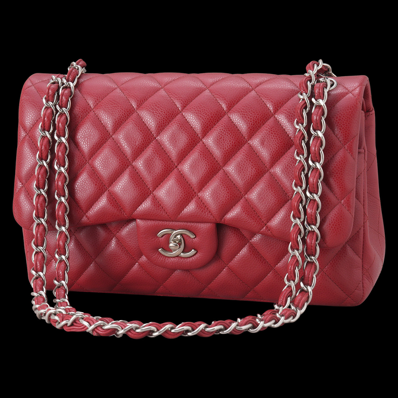 CHANEL(USED)샤넬 캐비어 클래식 라지 플랩백