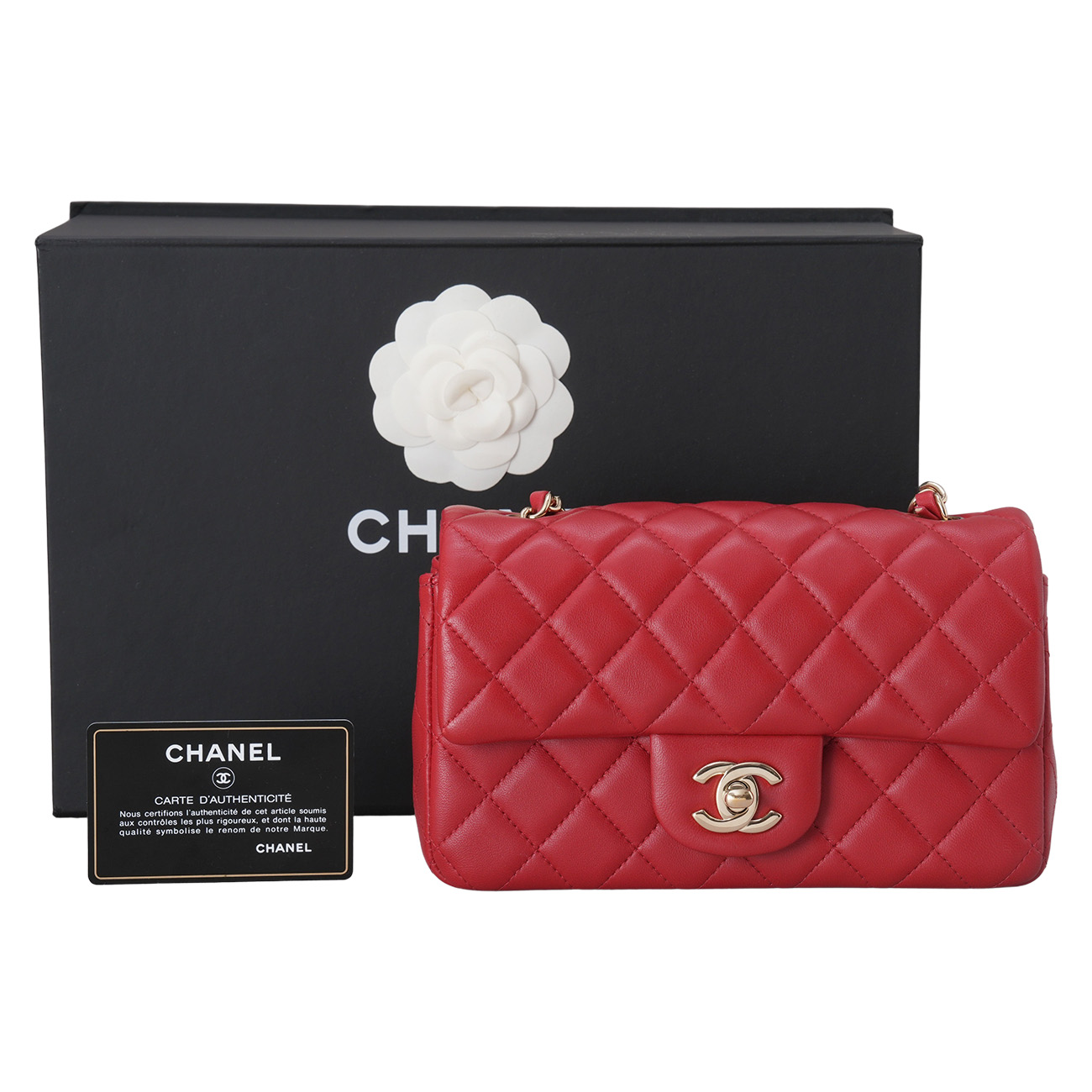 CHANEL(USED)샤넬 램스킨 뉴미니 크로스백