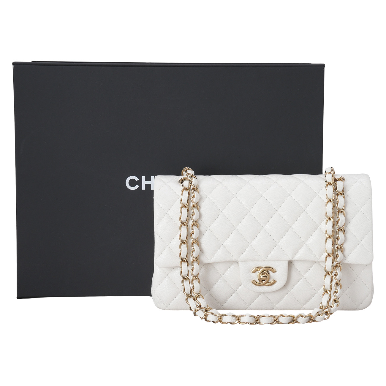 CHANEL(USED)샤넬 캐비어 클래식 미듐 플랩백