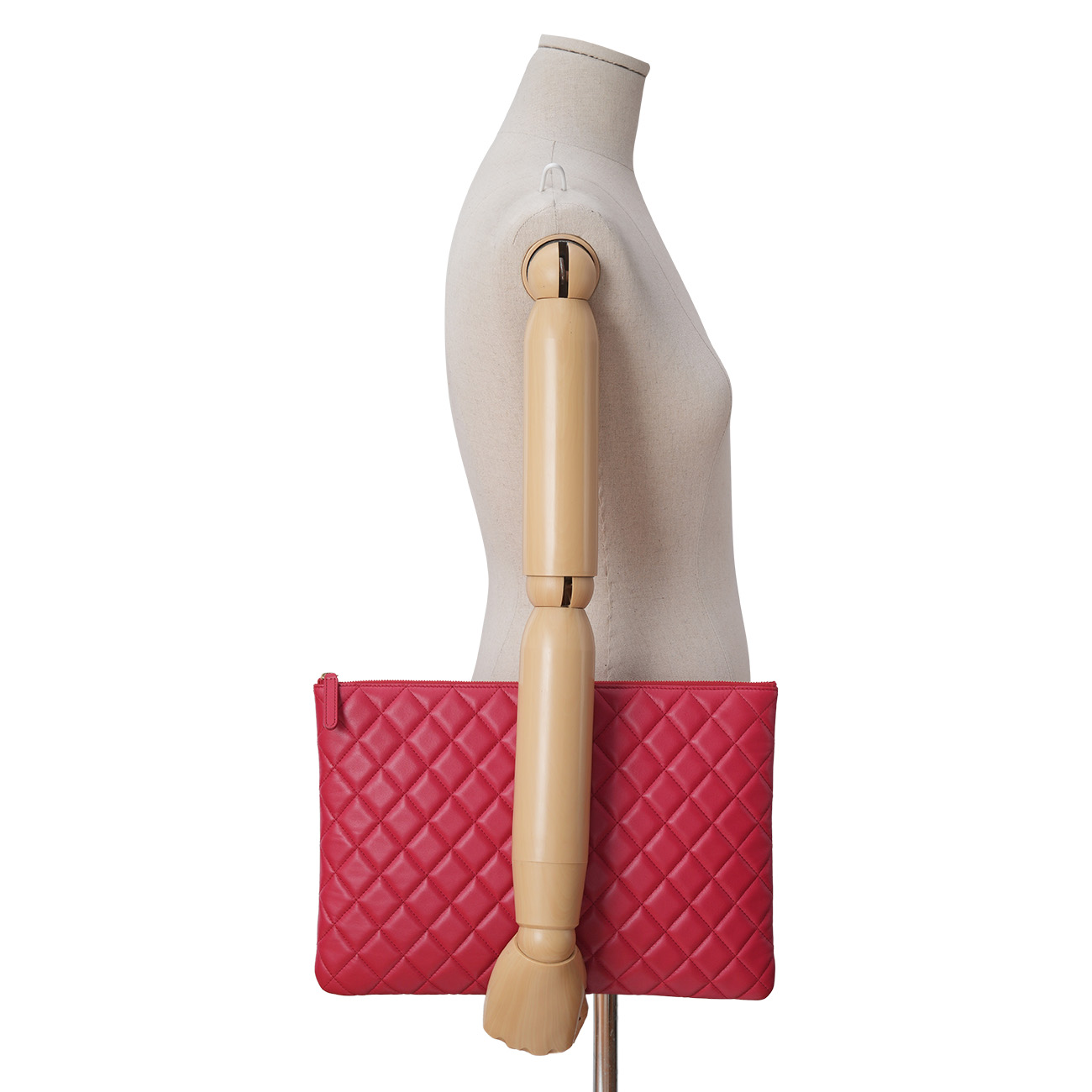 CHANEL(USED)샤넬 램스킨 클래식 클러치 라지