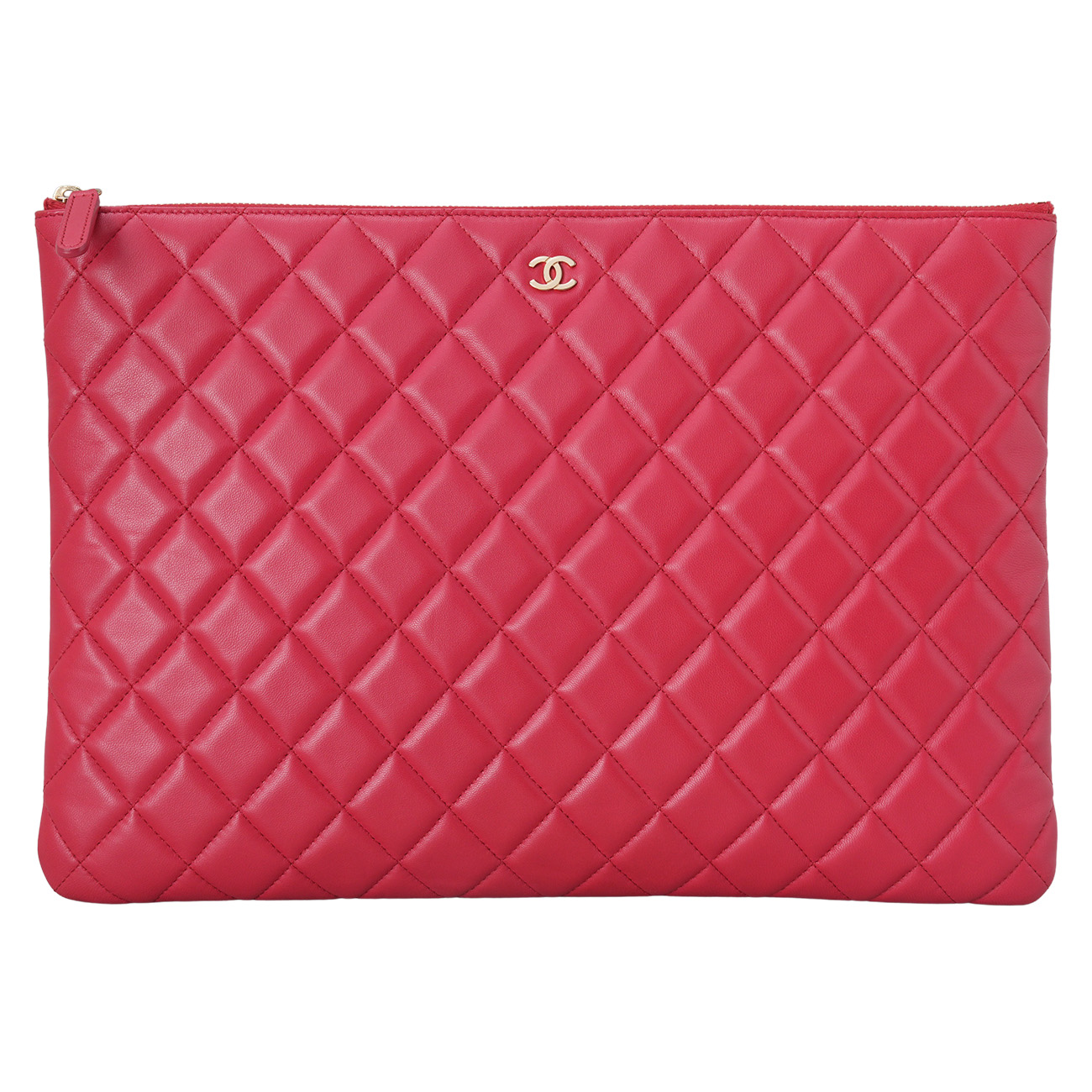 CHANEL(USED)샤넬 램스킨 클래식 클러치 라지