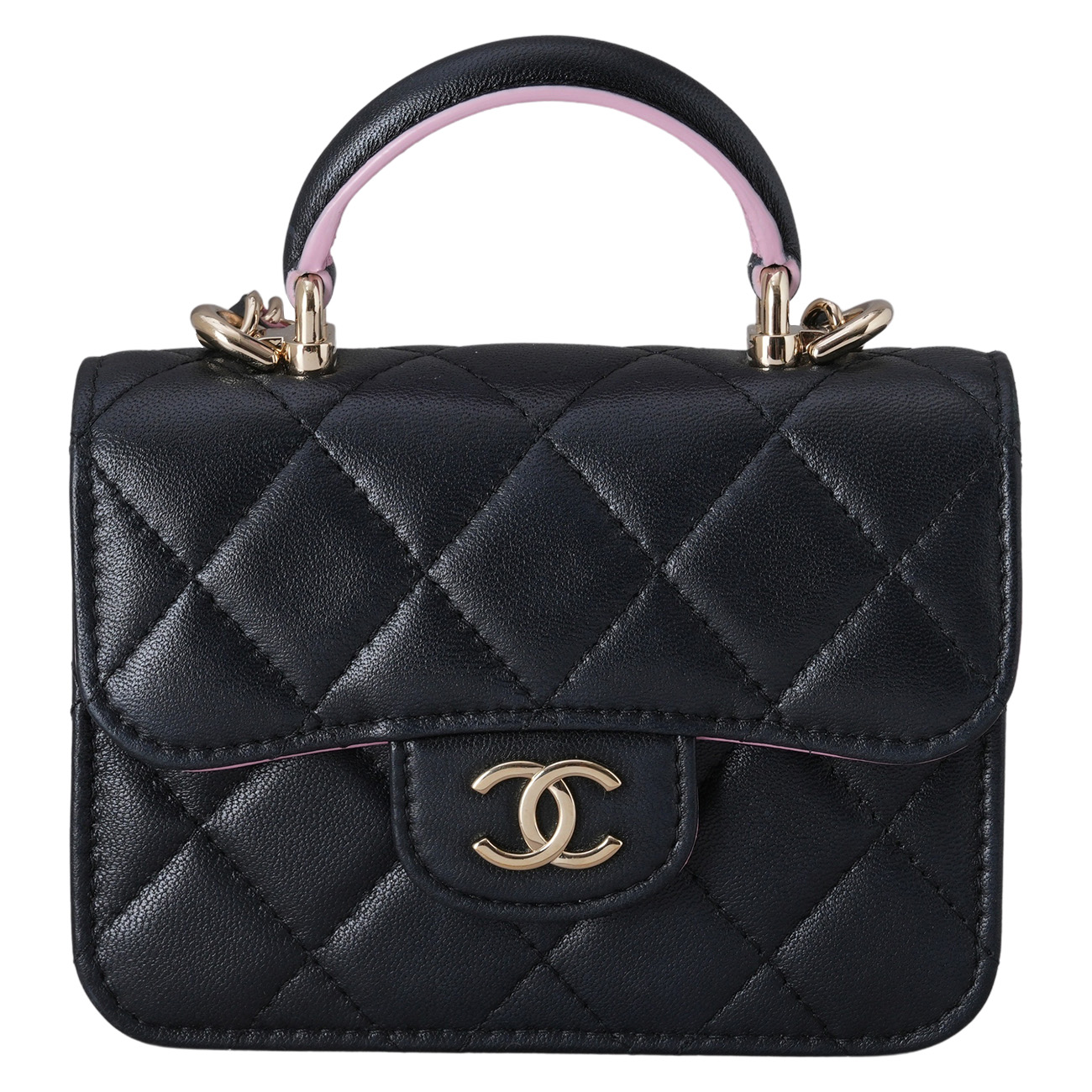 CHANEL(USED)샤넬 탑핸들 미니 체인 크로스백