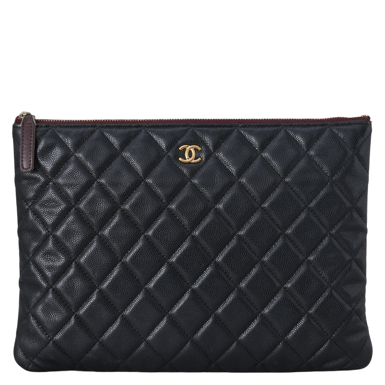 CHANEL(USED)샤넬 캐비어 클래식 클러치 뉴미듐