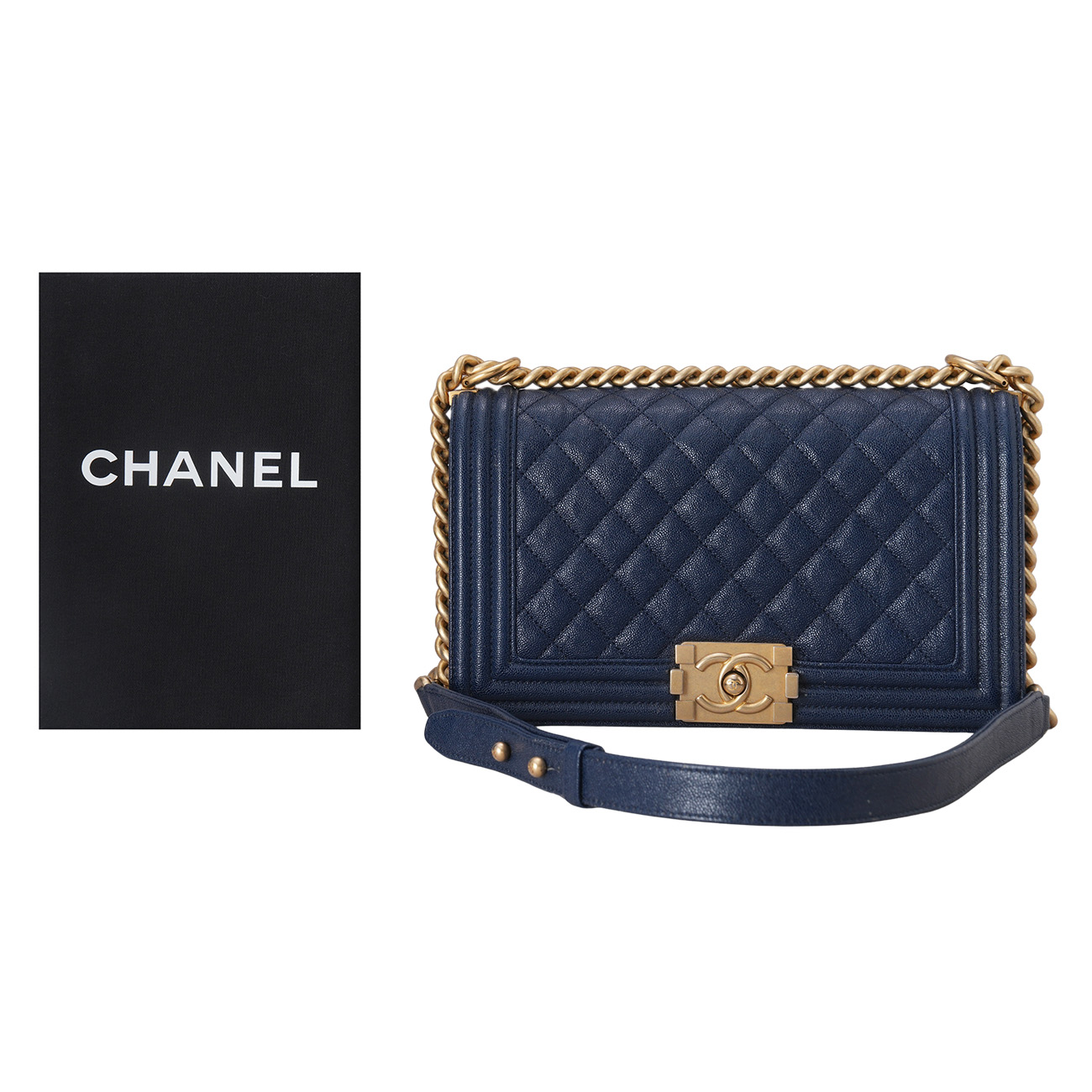 CHANEL(USED)샤넬 보이샤넬 미듐 플랩백