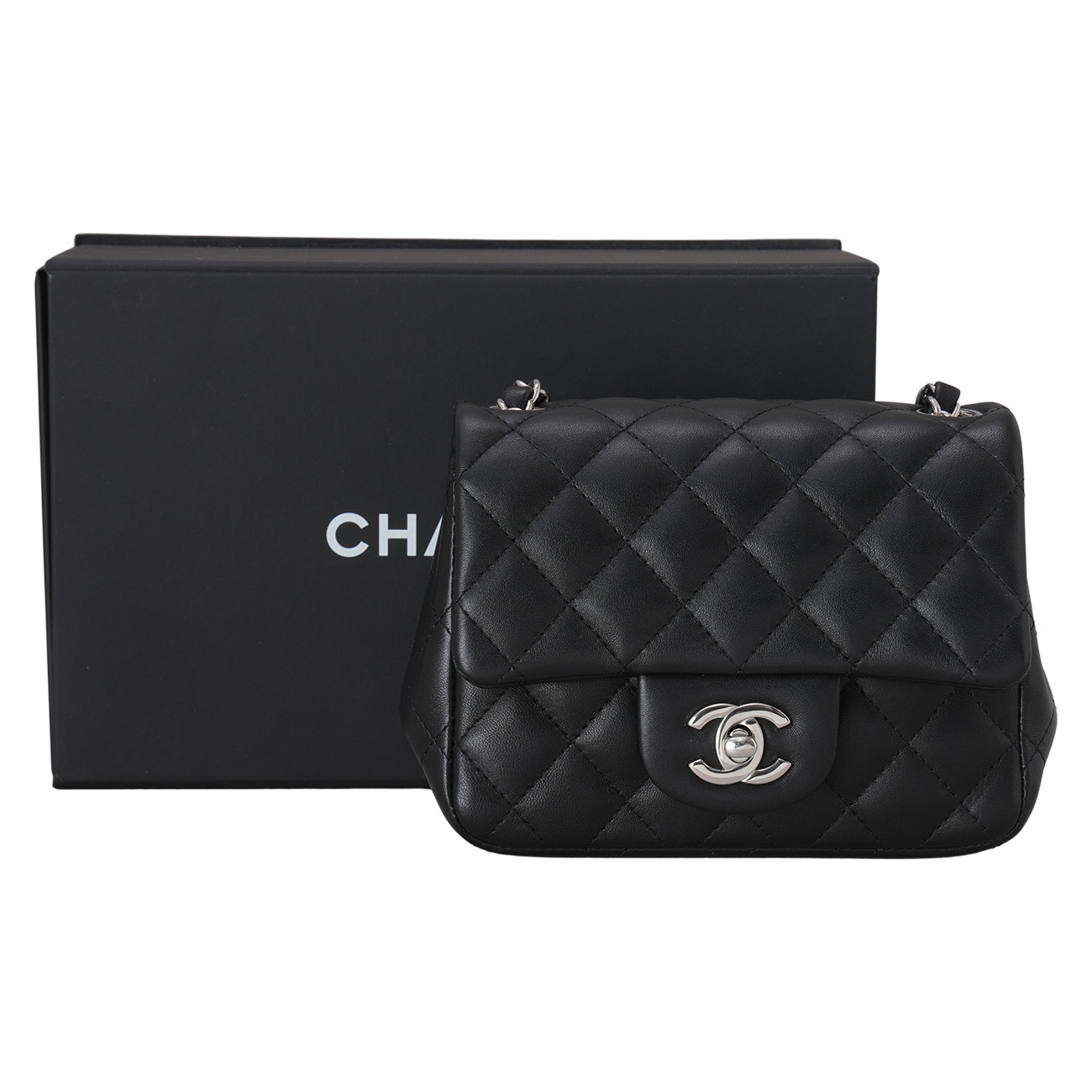 CHANEL(USED)샤넬 A35200 램스킨 클래식 쁘띠삭