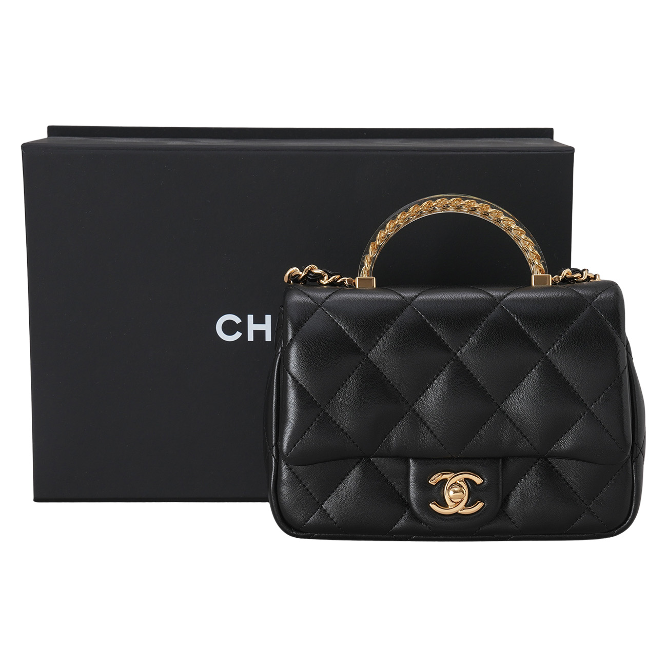 CHANEL(USED)샤넬 AS4848 시즌 탑핸들 플랩백
