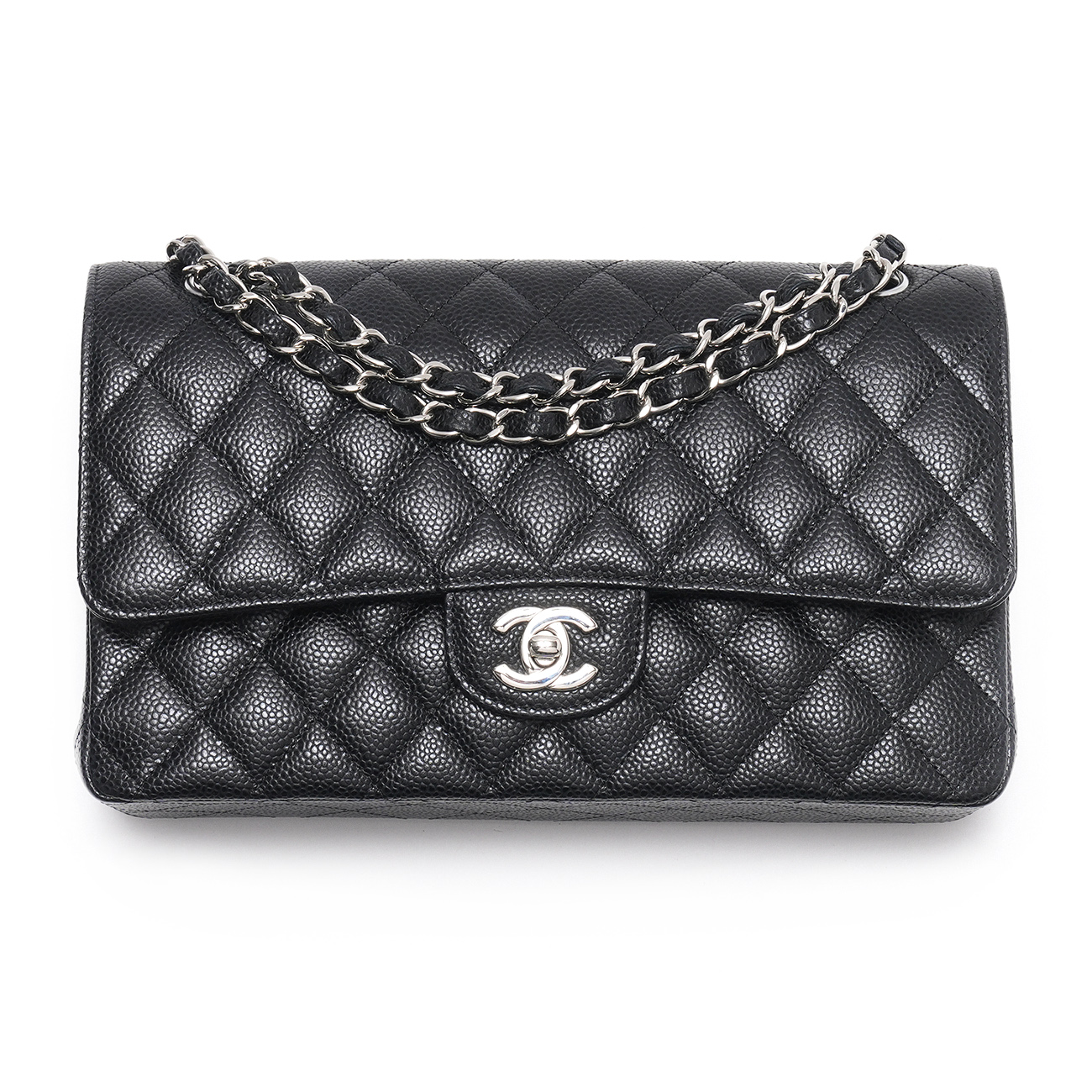 CHANEL(USED)샤넬 캐비어 클래식 미듐 플랩백
