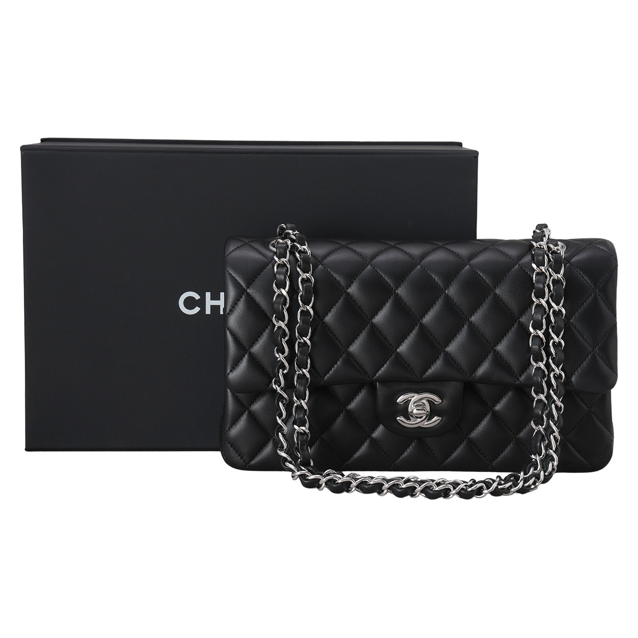 CHANEL(USED)샤넬 램스킨 클래식 미듐 플랩백