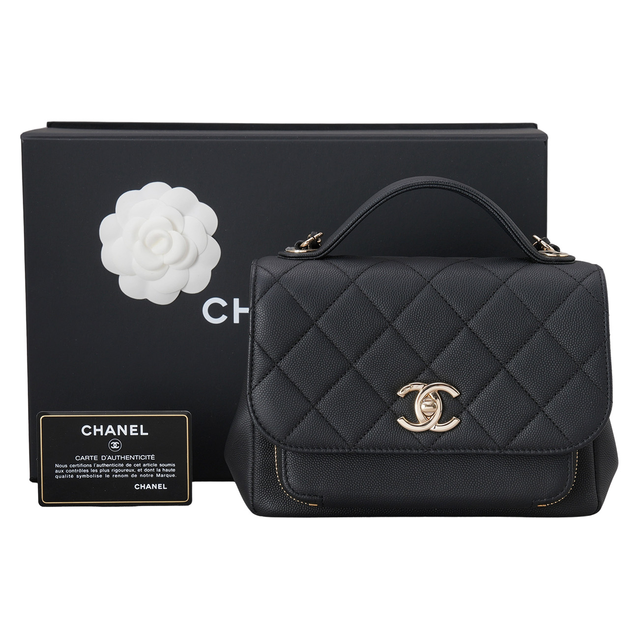 CHANEL(USED)샤넬 A93749 캐비어 비지니스 어피니티 스몰