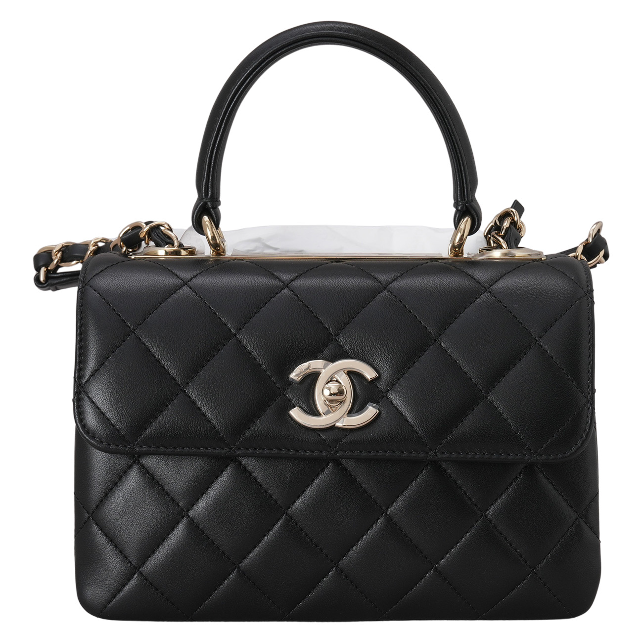 CHANEL(USED)샤넬 AS4654 트렌디CC 뉴미니 탑핸들 체인 숄더백