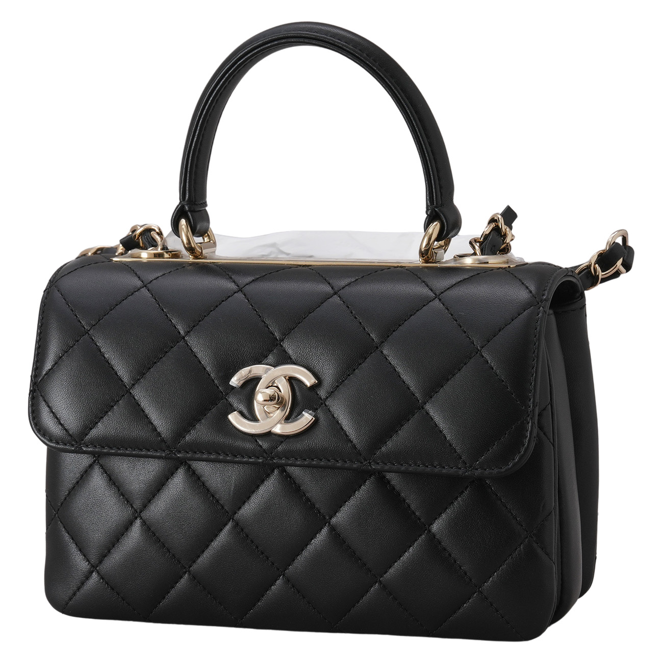 CHANEL(USED)샤넬 AS4654 트렌디CC 뉴미니 탑핸들 체인 숄더백