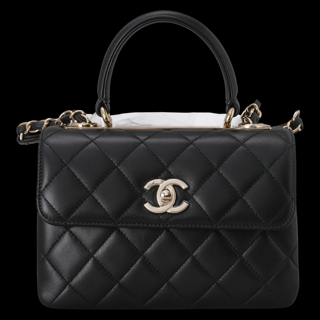 CHANEL(USED)샤넬 AS4654 트렌디CC 뉴미니 탑핸들 체인 숄더백