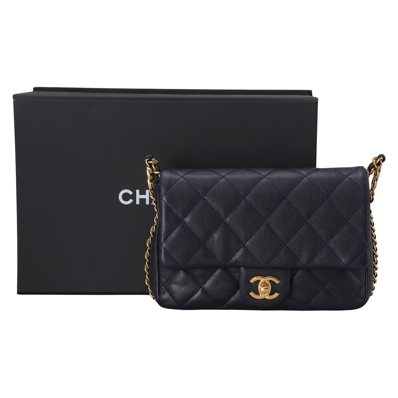 CHANEL(USED)샤넬 AS3757 시즌 더블 체인 미니 플랩백