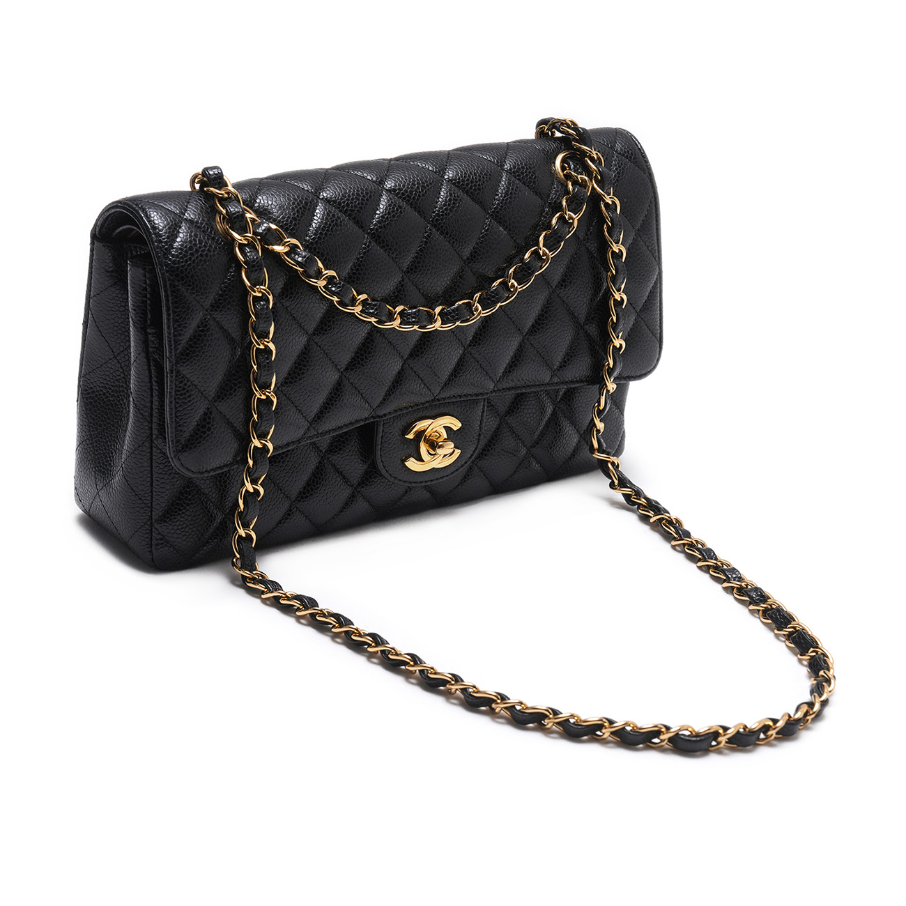 CHANEL(USED)샤넬 캐비어 클래식 미듐 플랩백