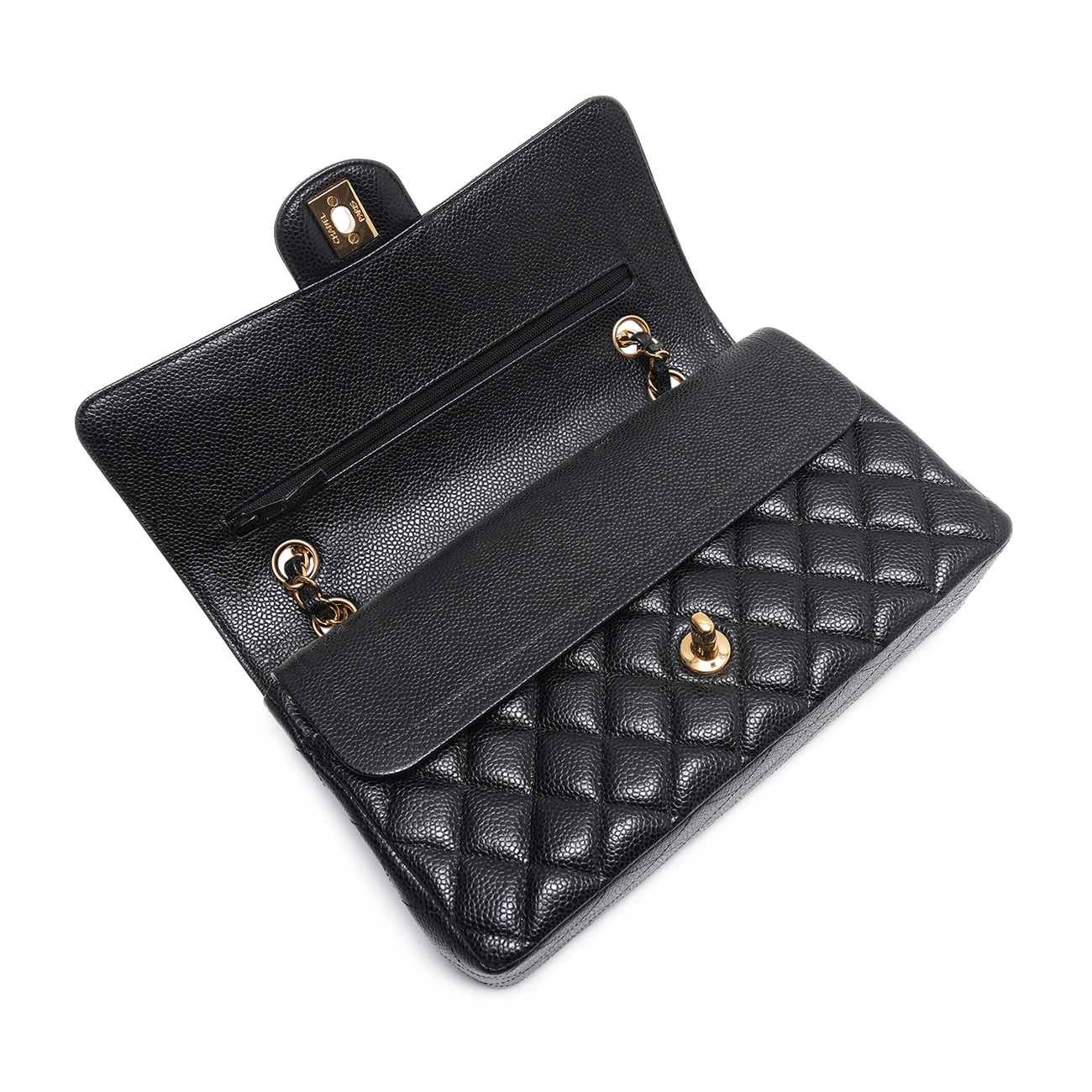 CHANEL(USED)샤넬 캐비어 클래식 미듐 플랩백