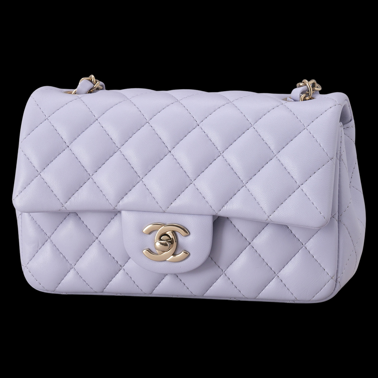 CHANEL(USED)샤넬 램스킨 클래식 뉴미니 크로스백
