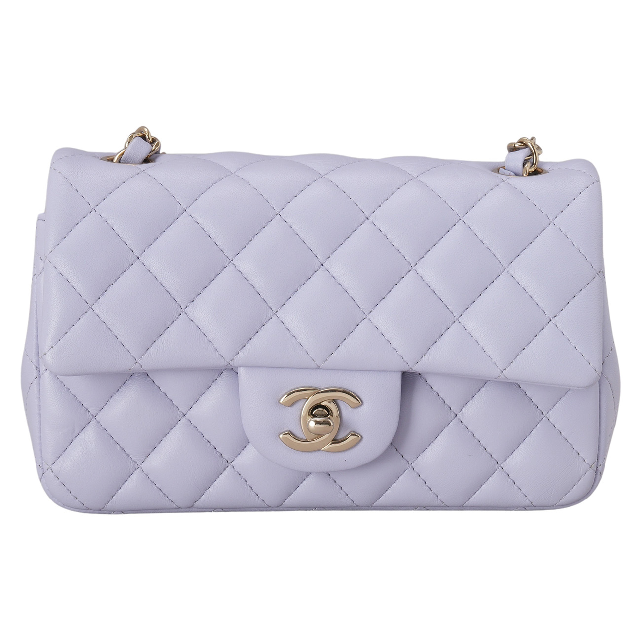 CHANEL(USED)샤넬 램스킨 클래식 뉴미니 크로스백