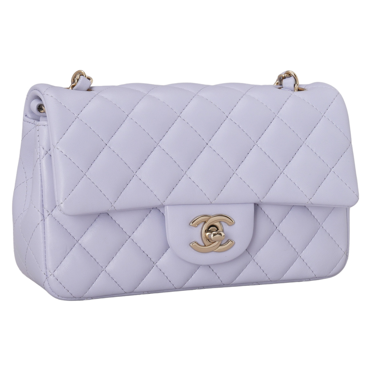 CHANEL(USED)샤넬 램스킨 클래식 뉴미니 크로스백