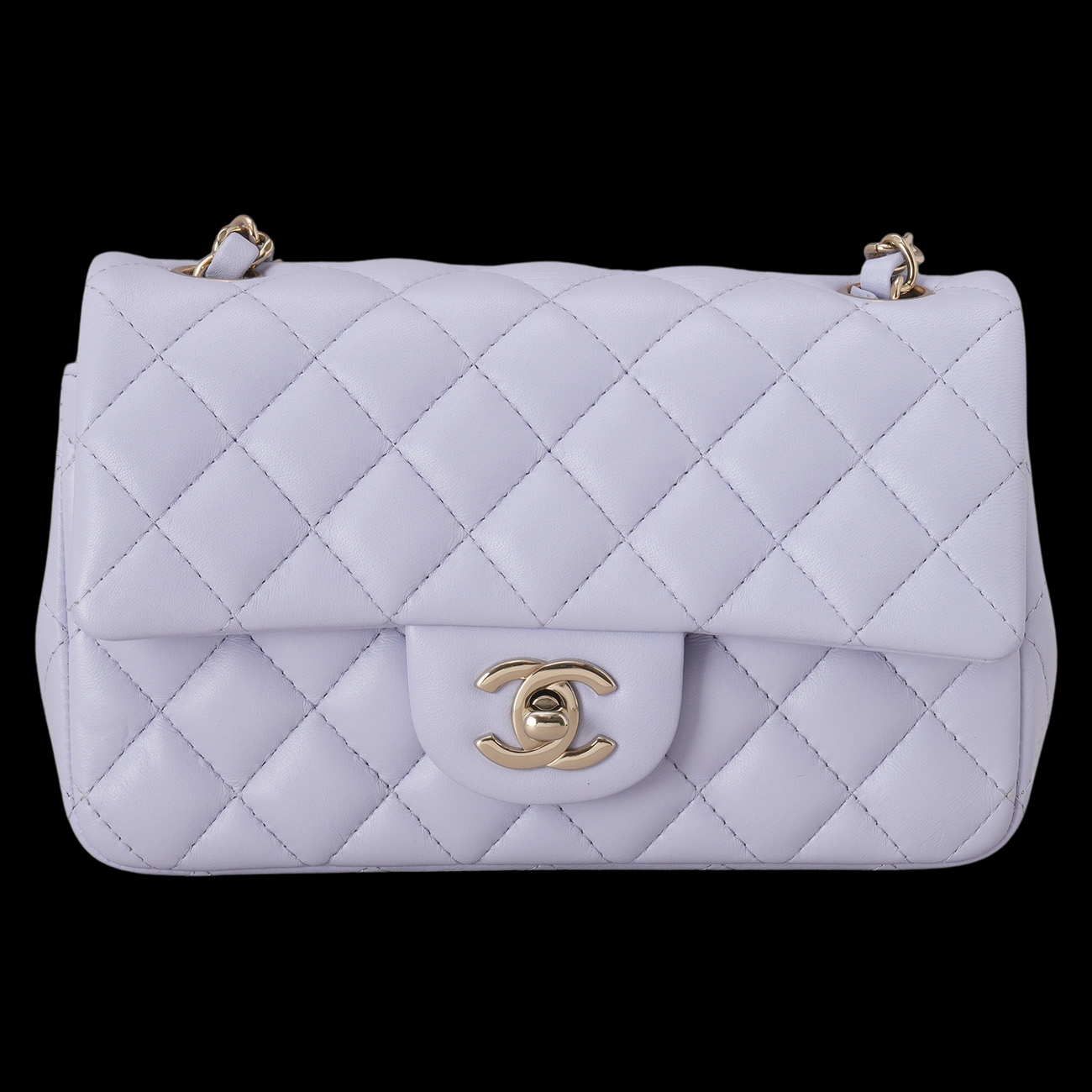 CHANEL(USED)샤넬 램스킨 클래식 뉴미니 크로스백